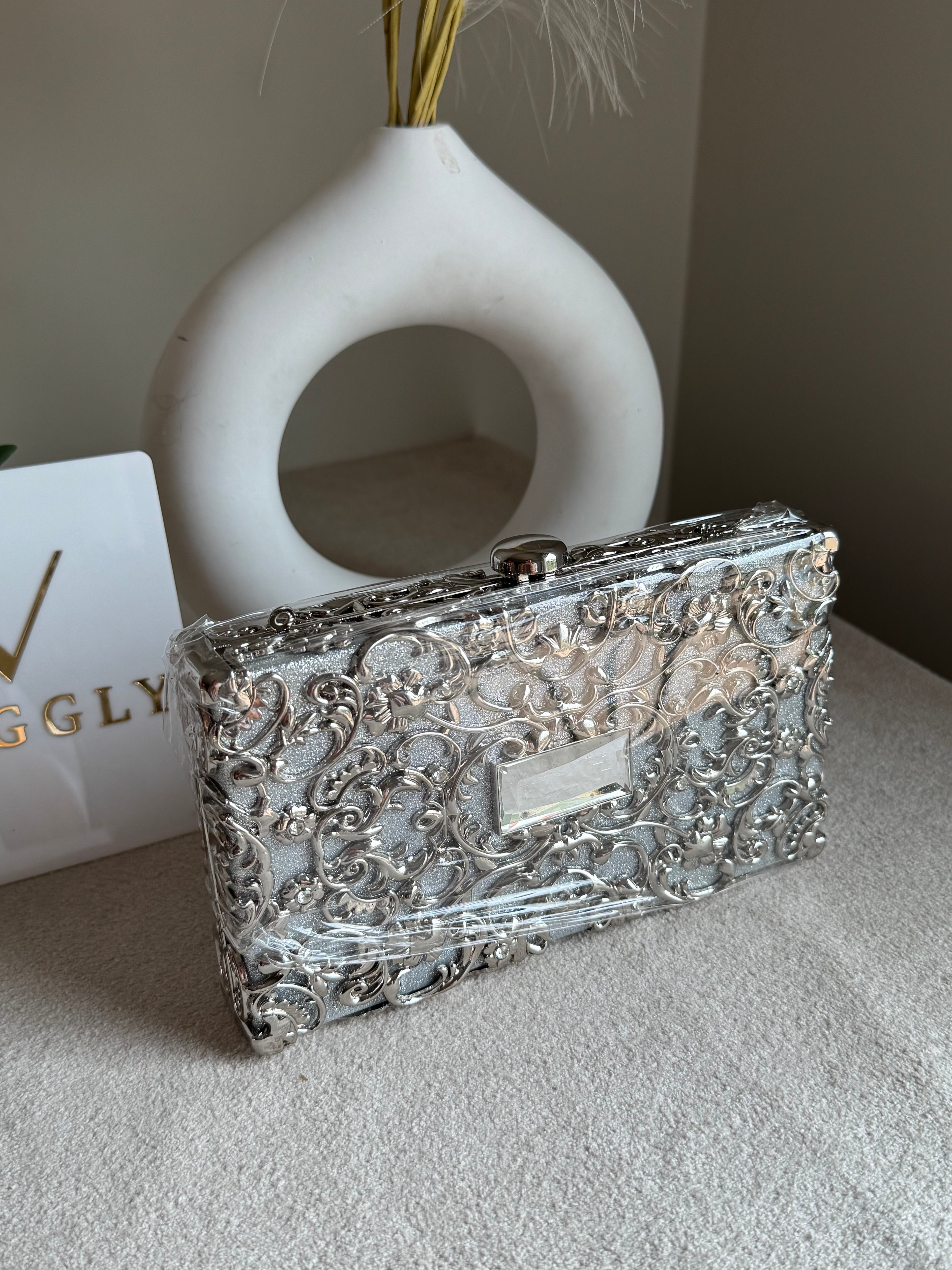 Maison Clutch Silver