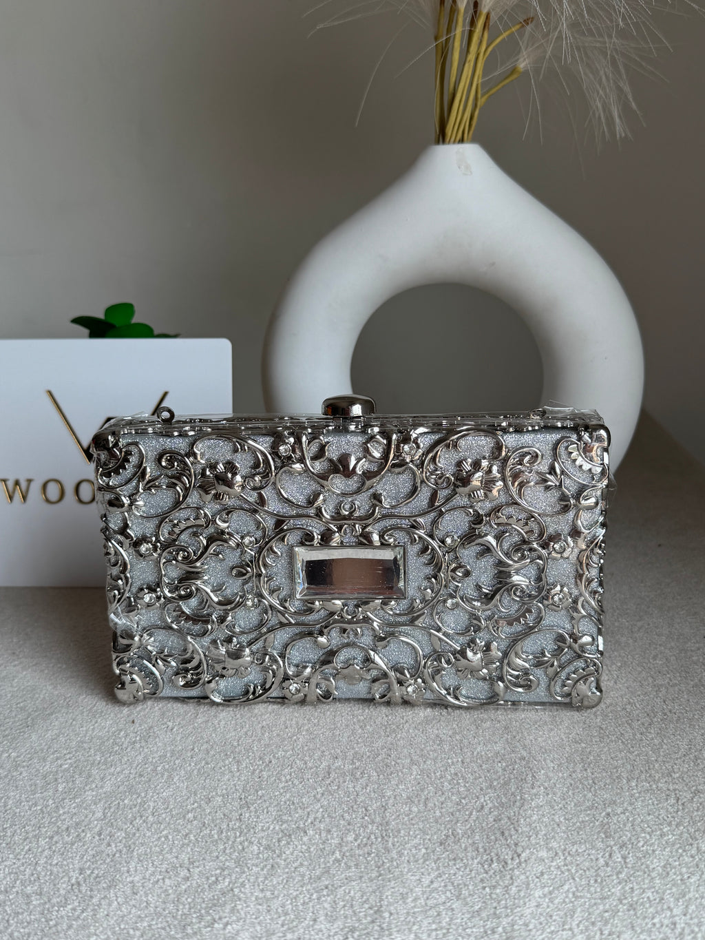 Maison Clutch Silver