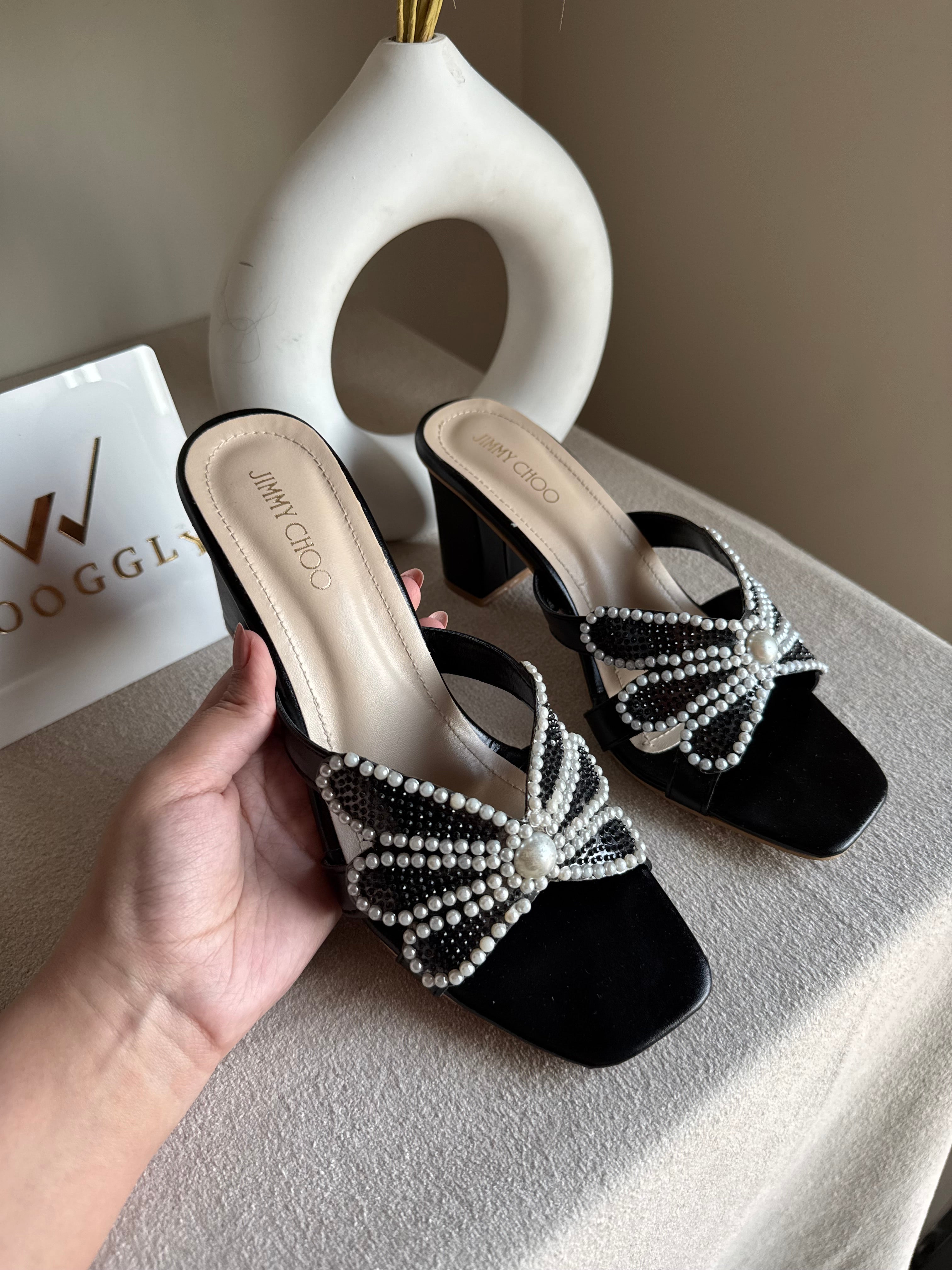 Jimmy Choo Pearl Heels - Black