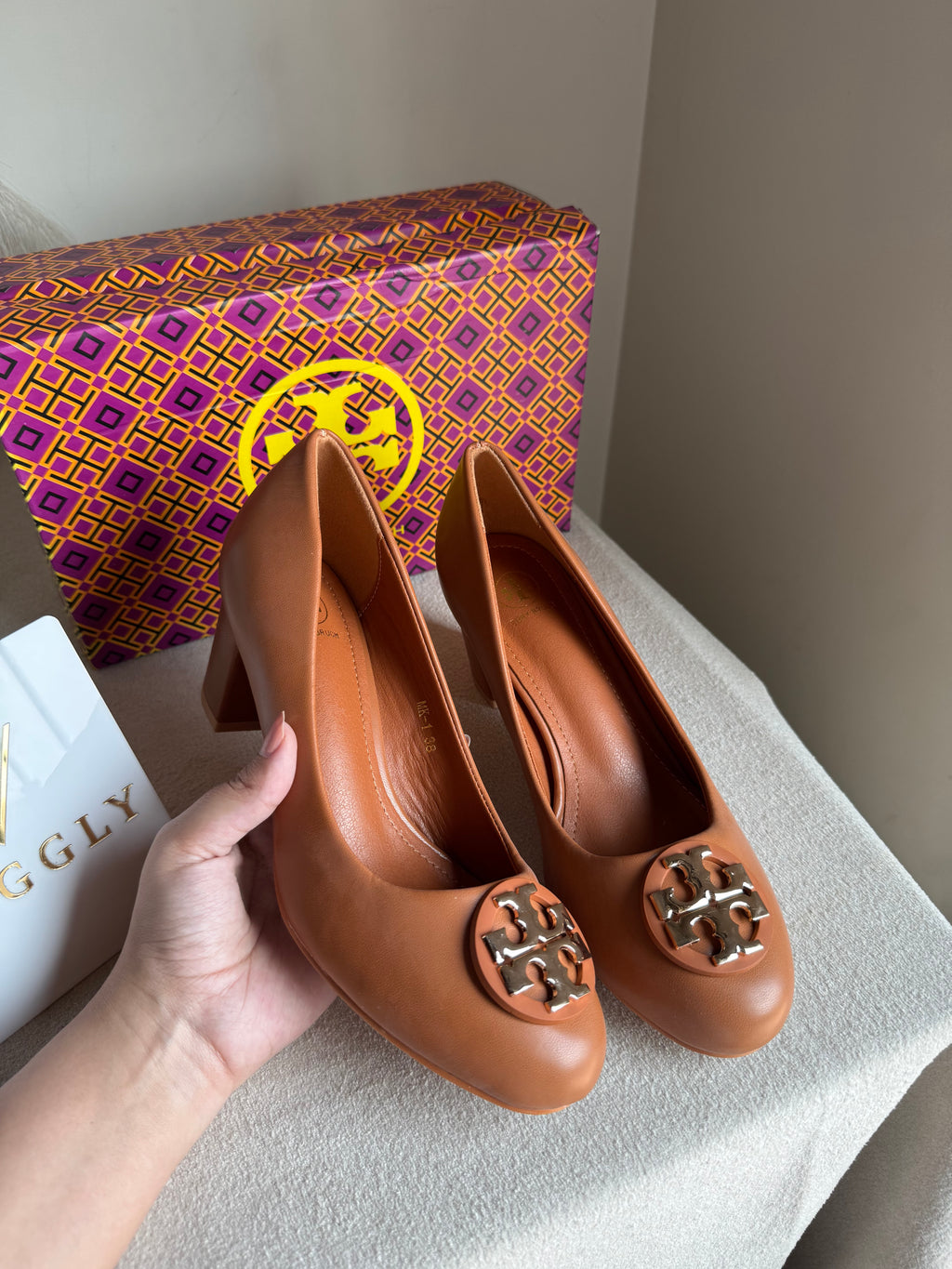IMPORTED Tory Burch Classic Court Heels - Brown