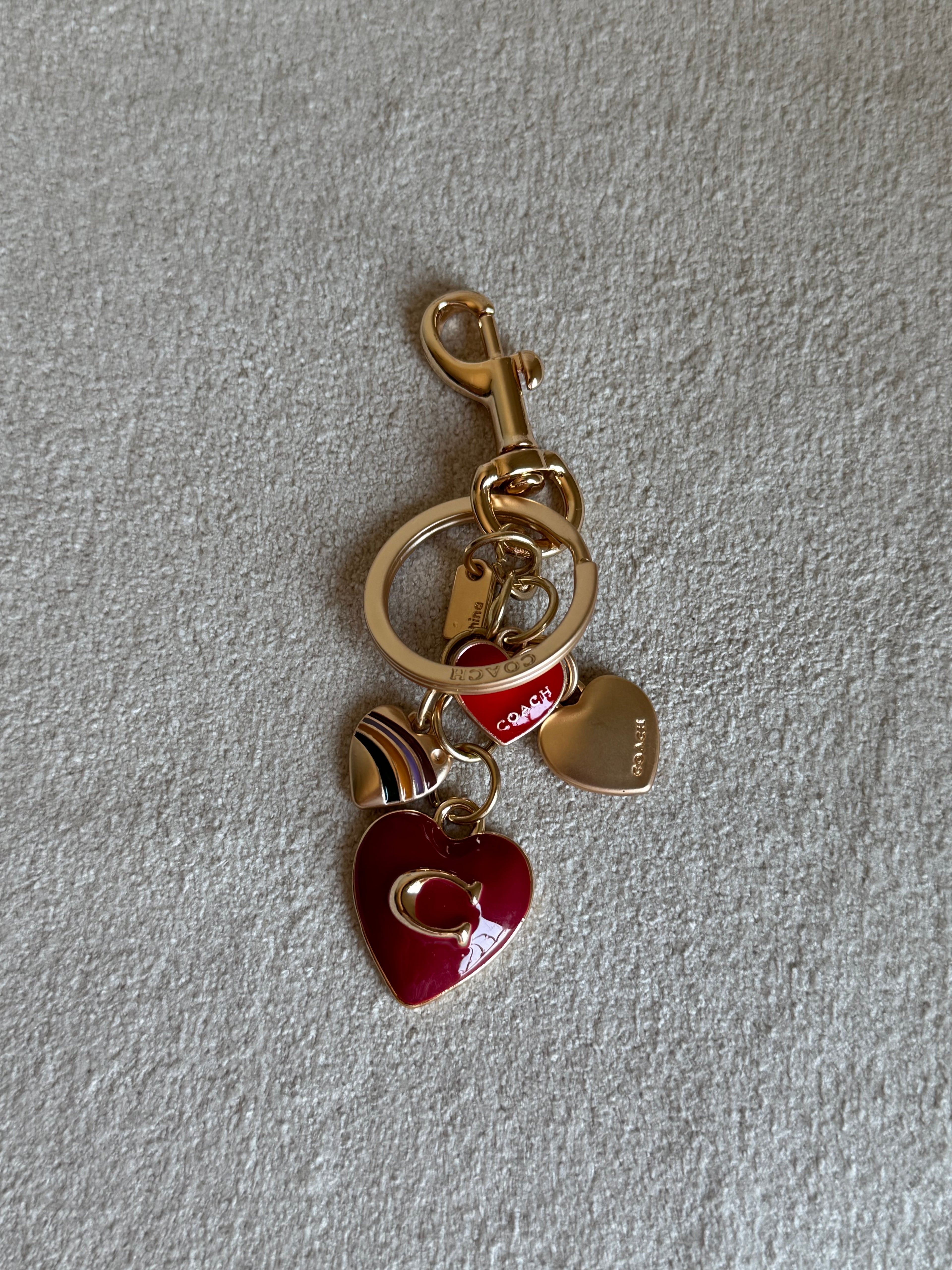PREMIUM Coach Love Hearts Bag Charm