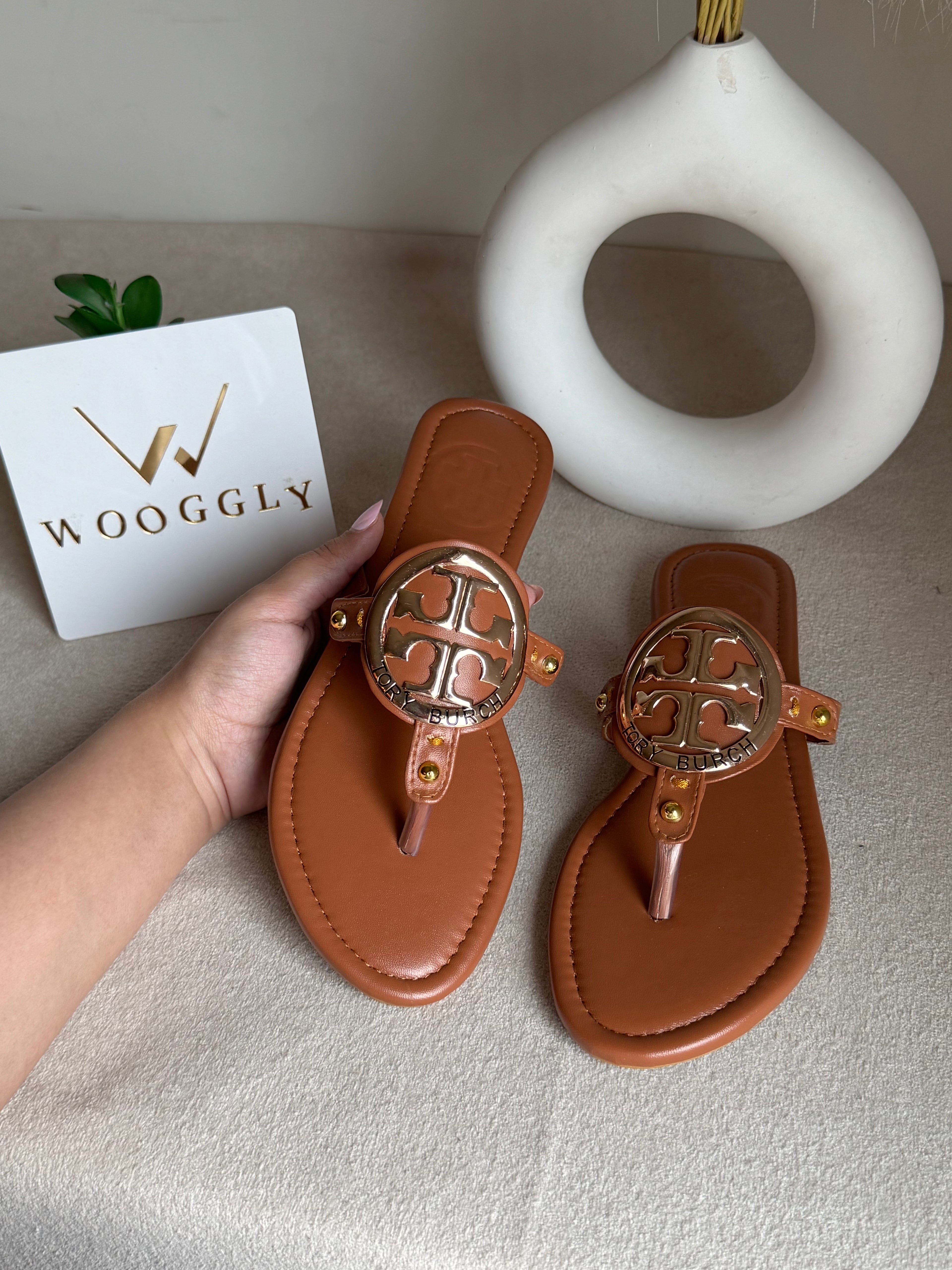 Viral Tory Burch Slides Brown