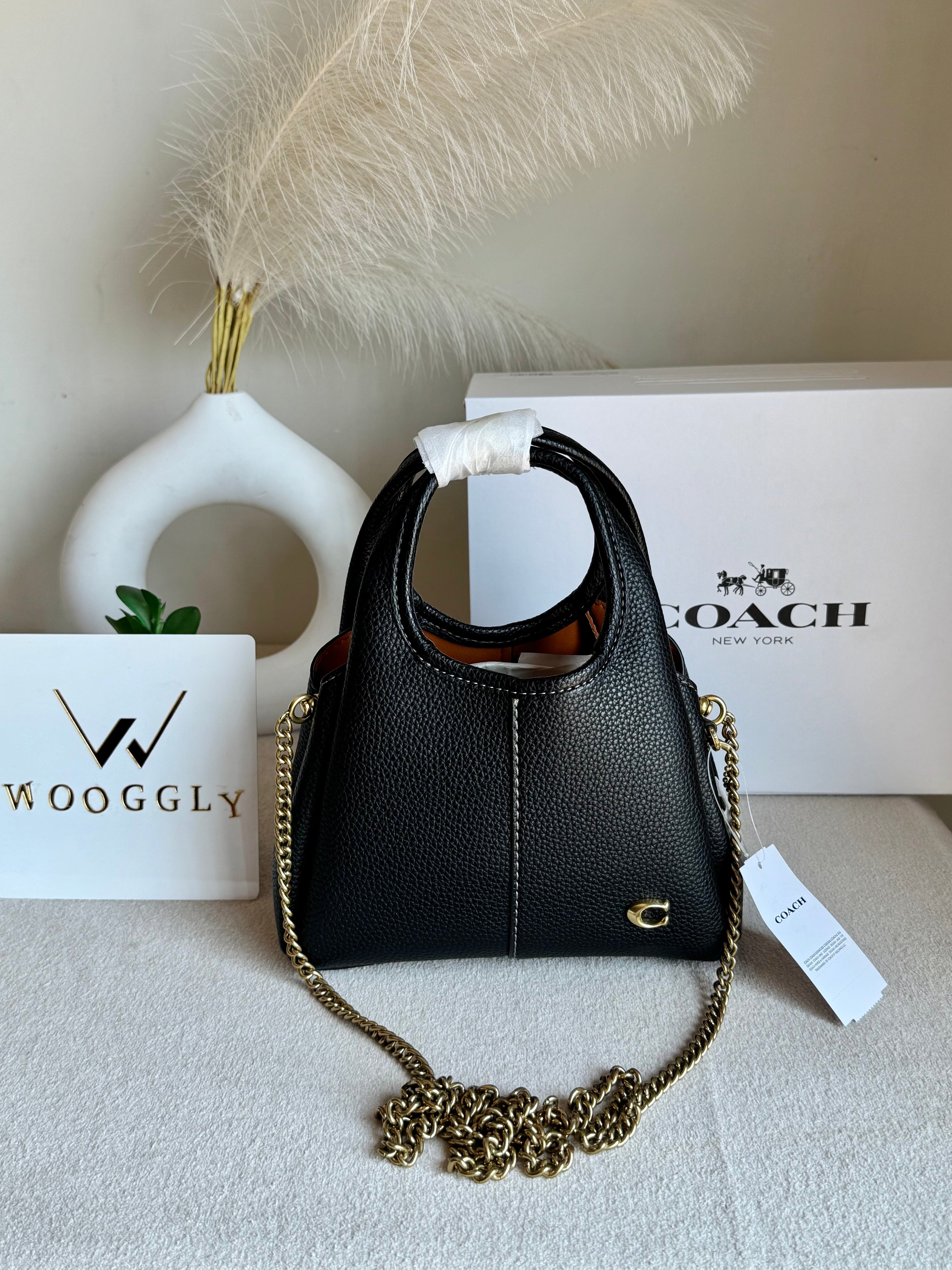 EXTREMELY PREMIUM MINI COACH Lana (BLACK) - BOX PACKING