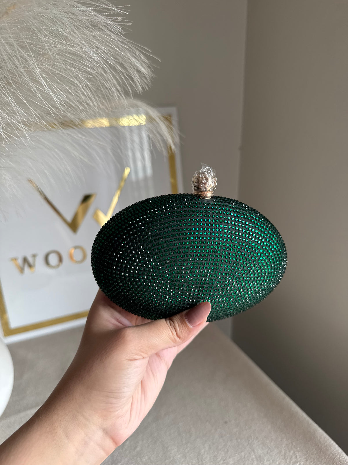 Lyla Clutch - Emerald Green