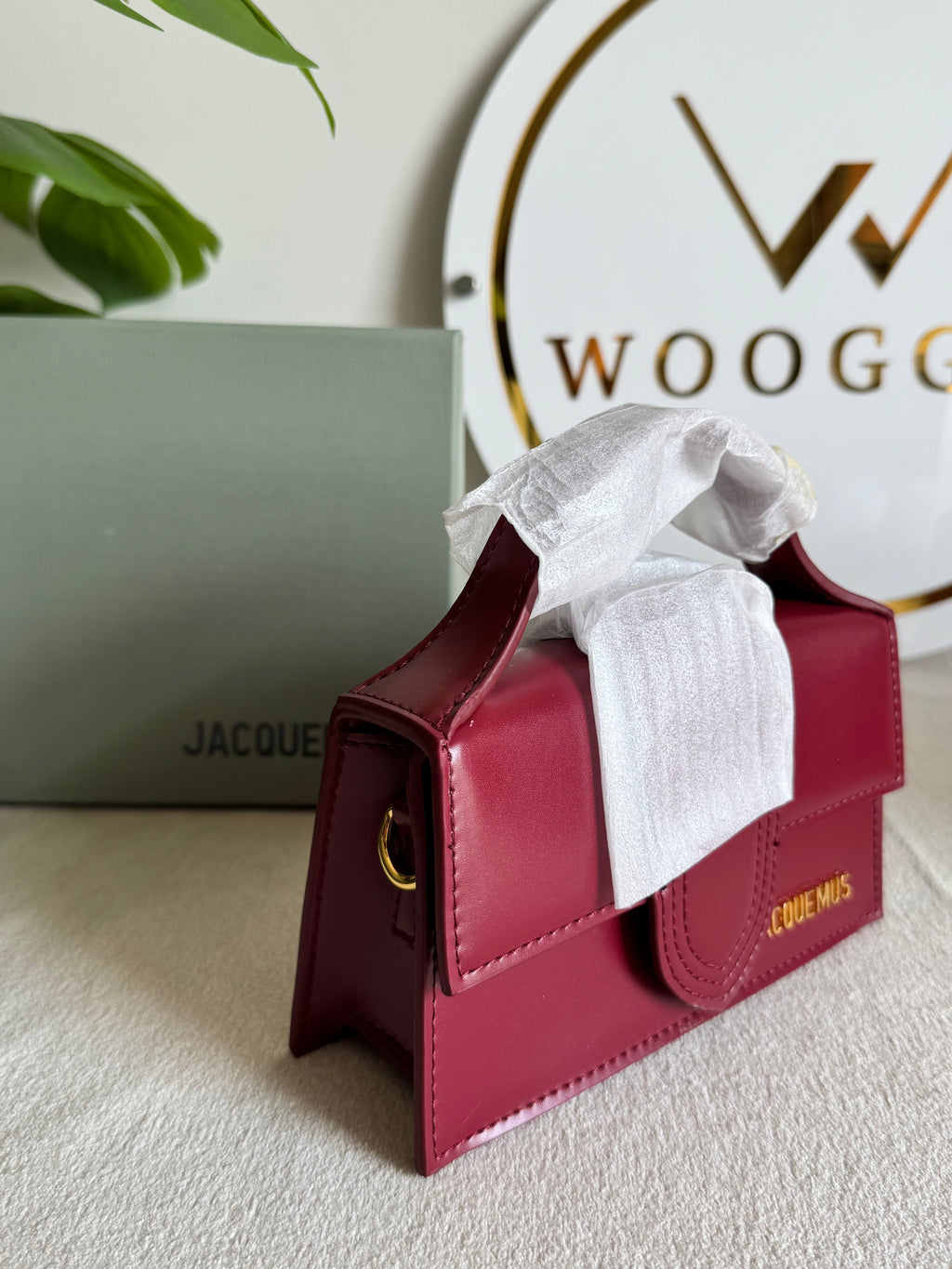Viral Jacquemus - Small (Maroon) BOX PACKING