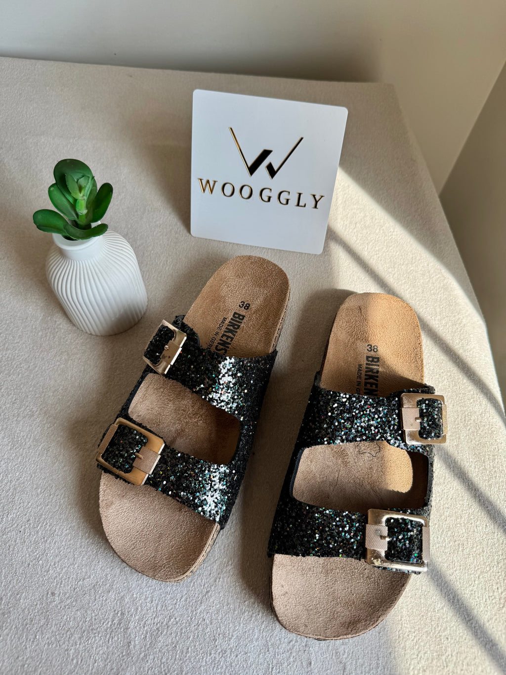 Viral Birkenstock Comfy Sandals - Glam Black