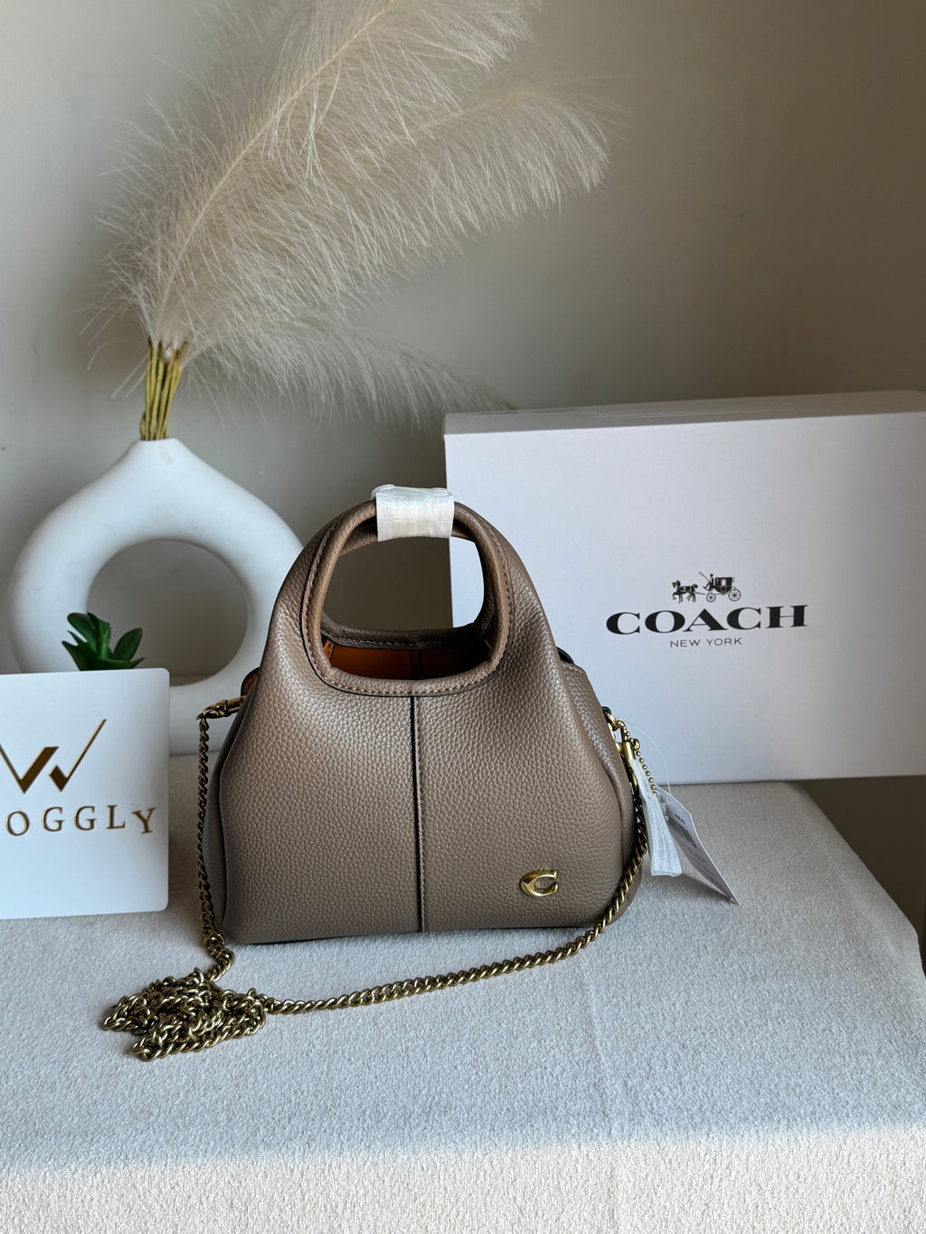 EXTREMELY PREMIUM MINI COACH Lana (Khaaki) - BOX PACKING