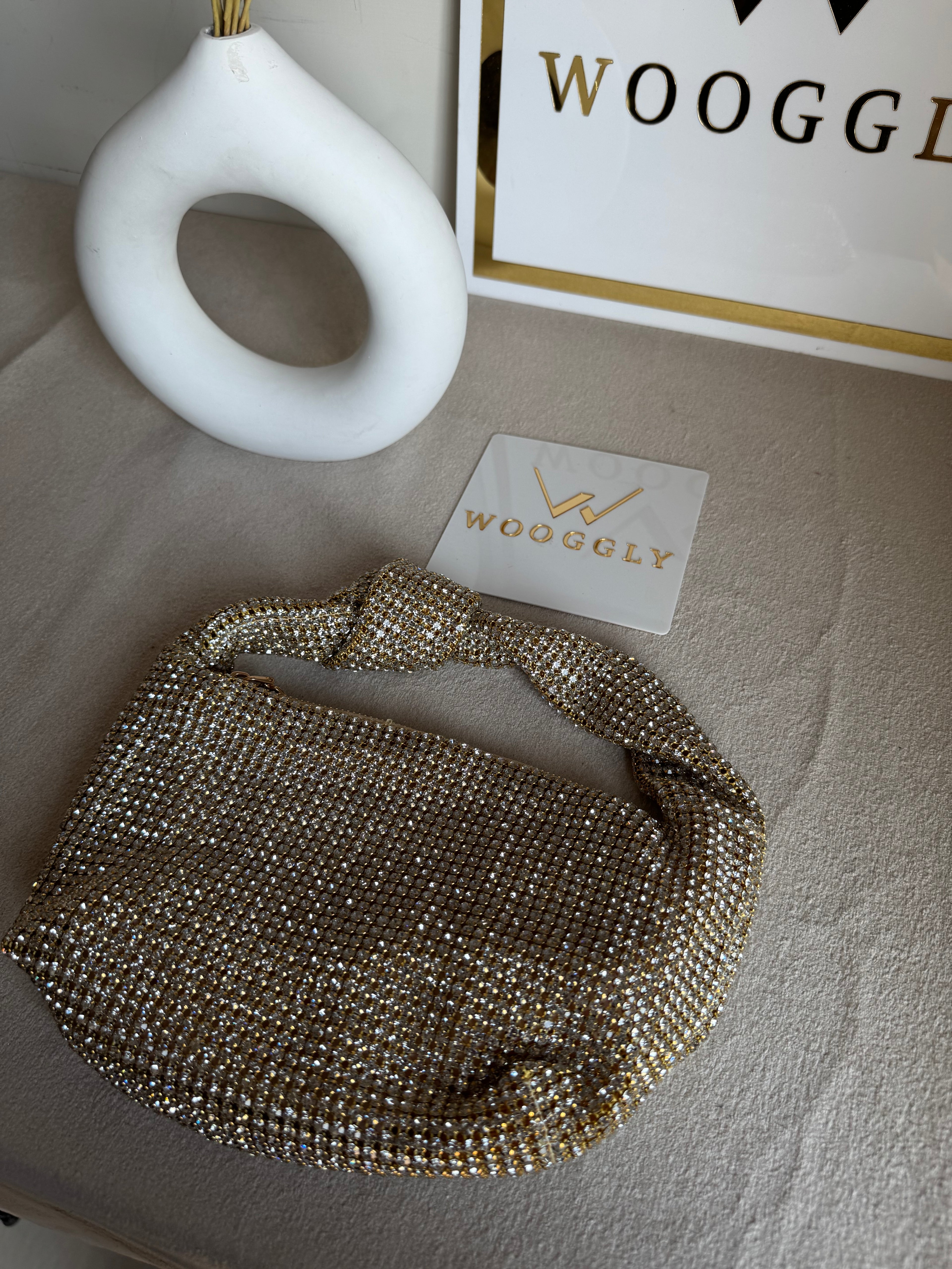 Party Wear Rhinestone Bow Bag - Butter Yellow