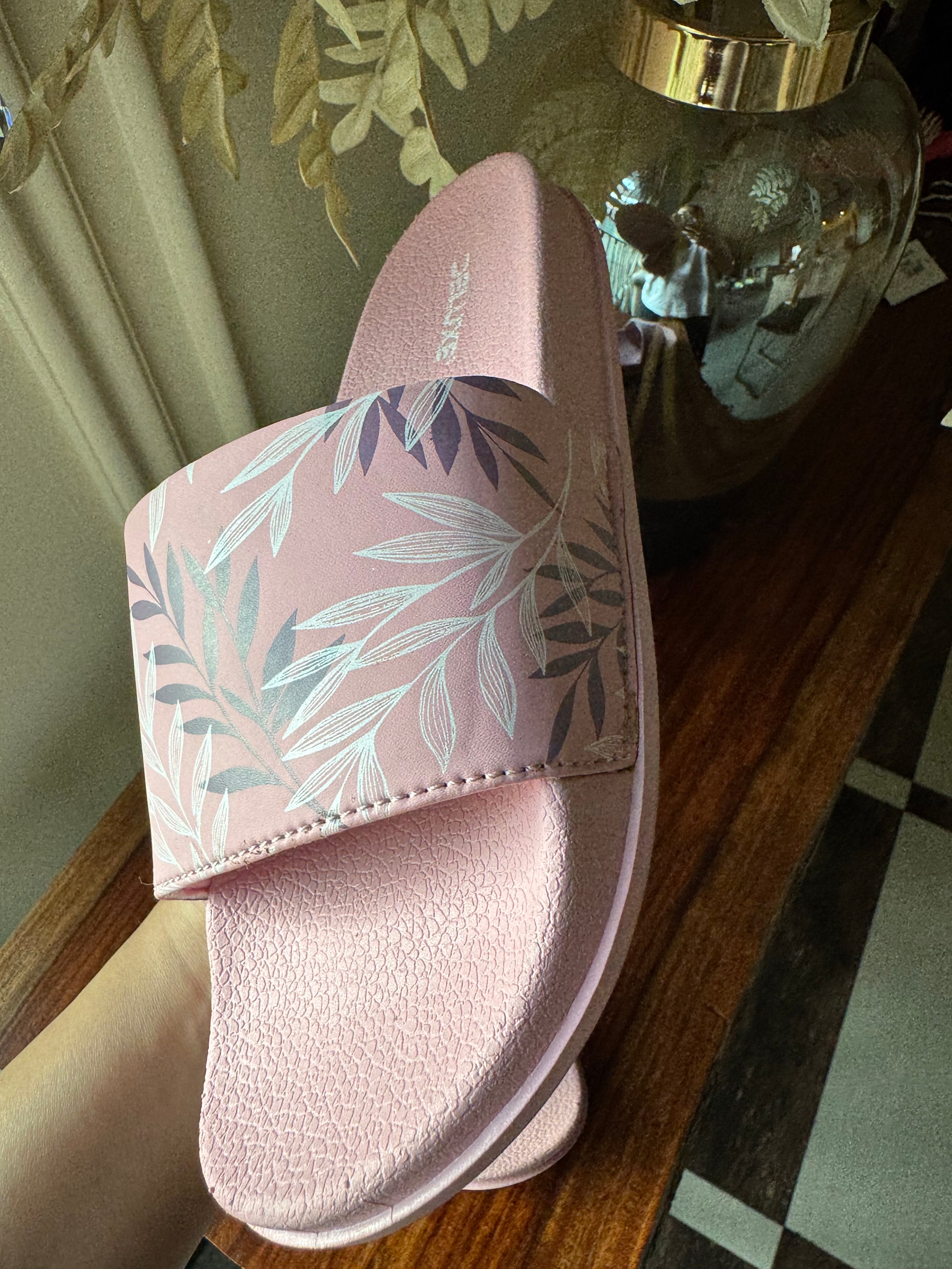 Soft Baby Pink Beach Slides