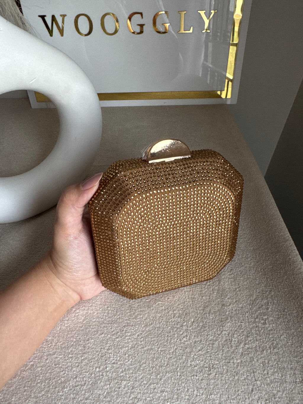 AYLA CLUTCH Champagne