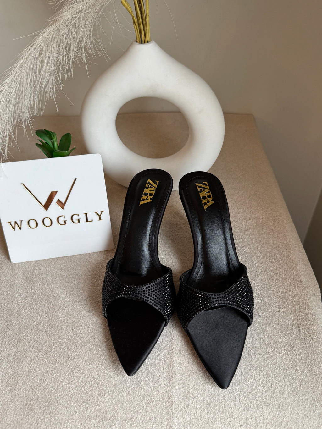 Bling Zara Heels - Black