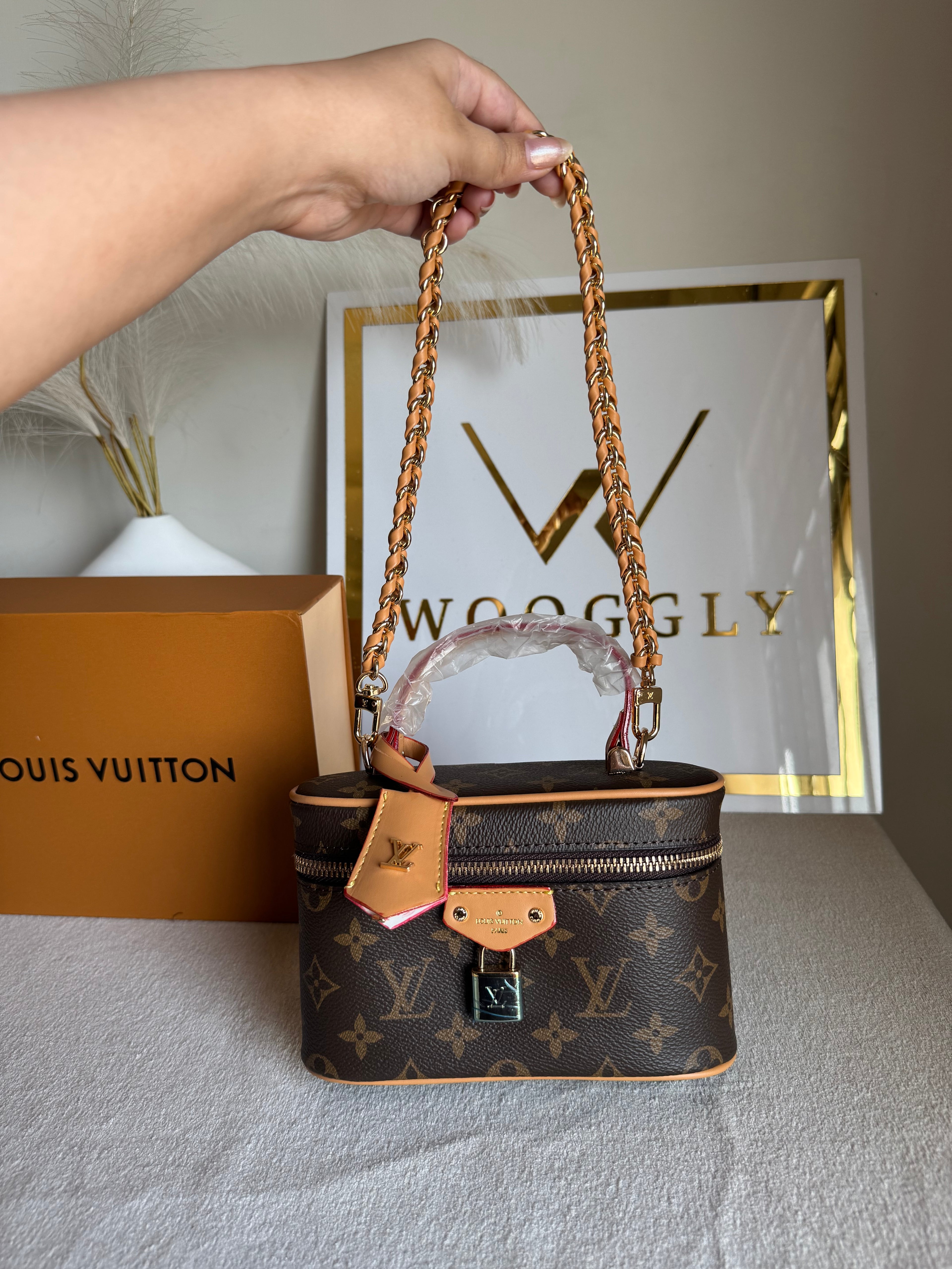LV Bucket Bag with Strap - Brown (BOX PACKING)