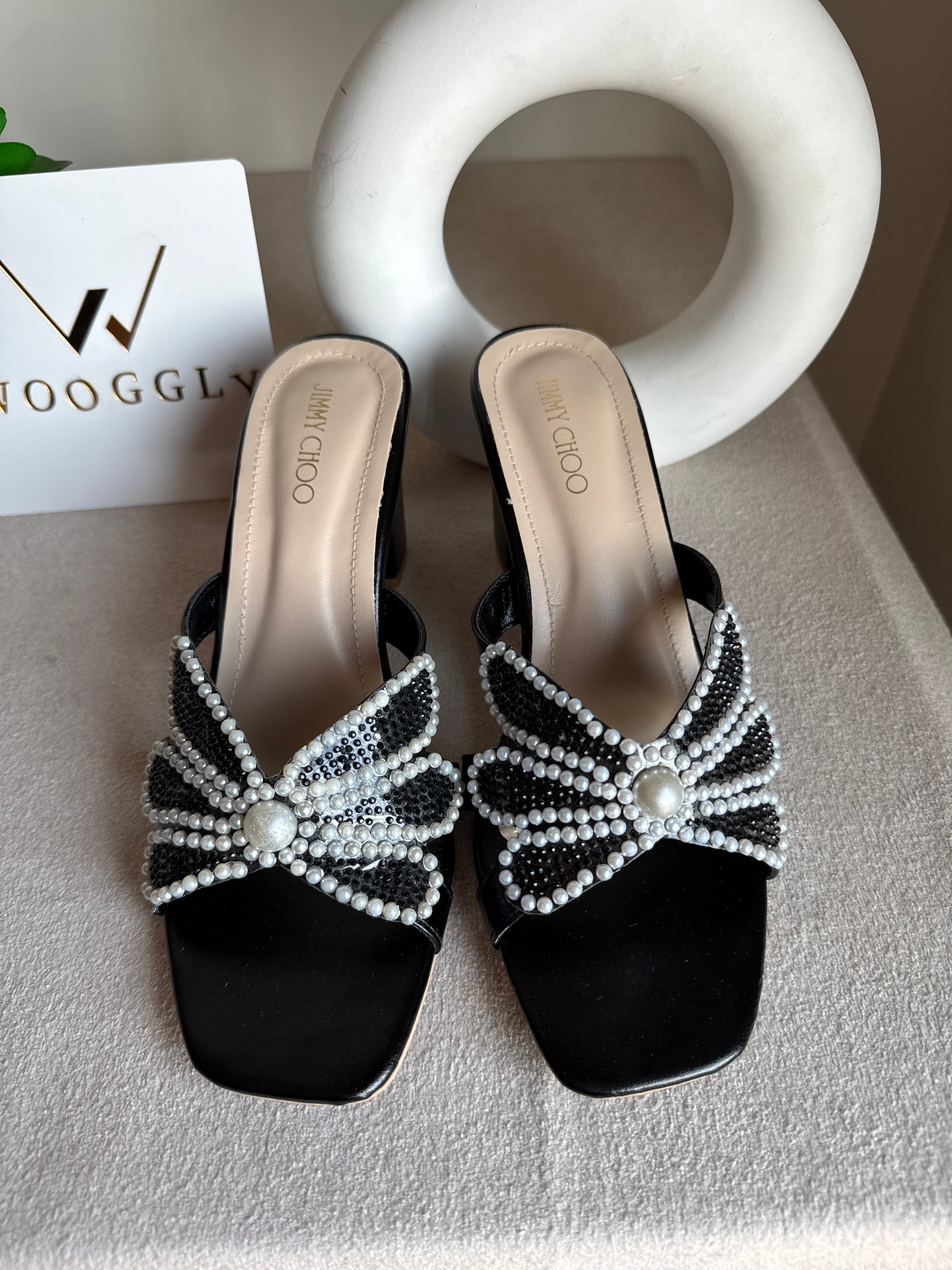 Jimmy Choo Pearl Heels - Black