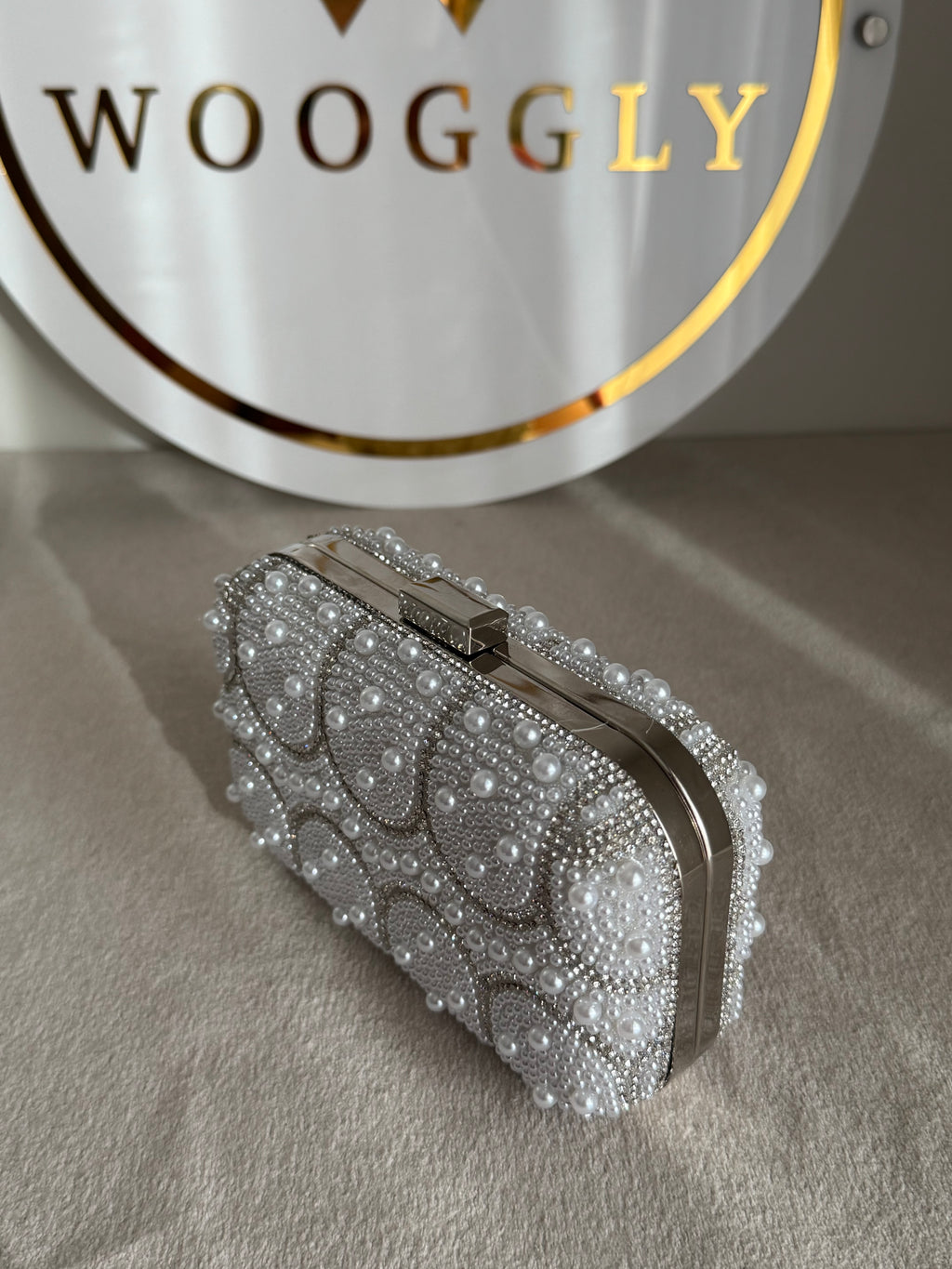 Moon Like Pearl Clutch