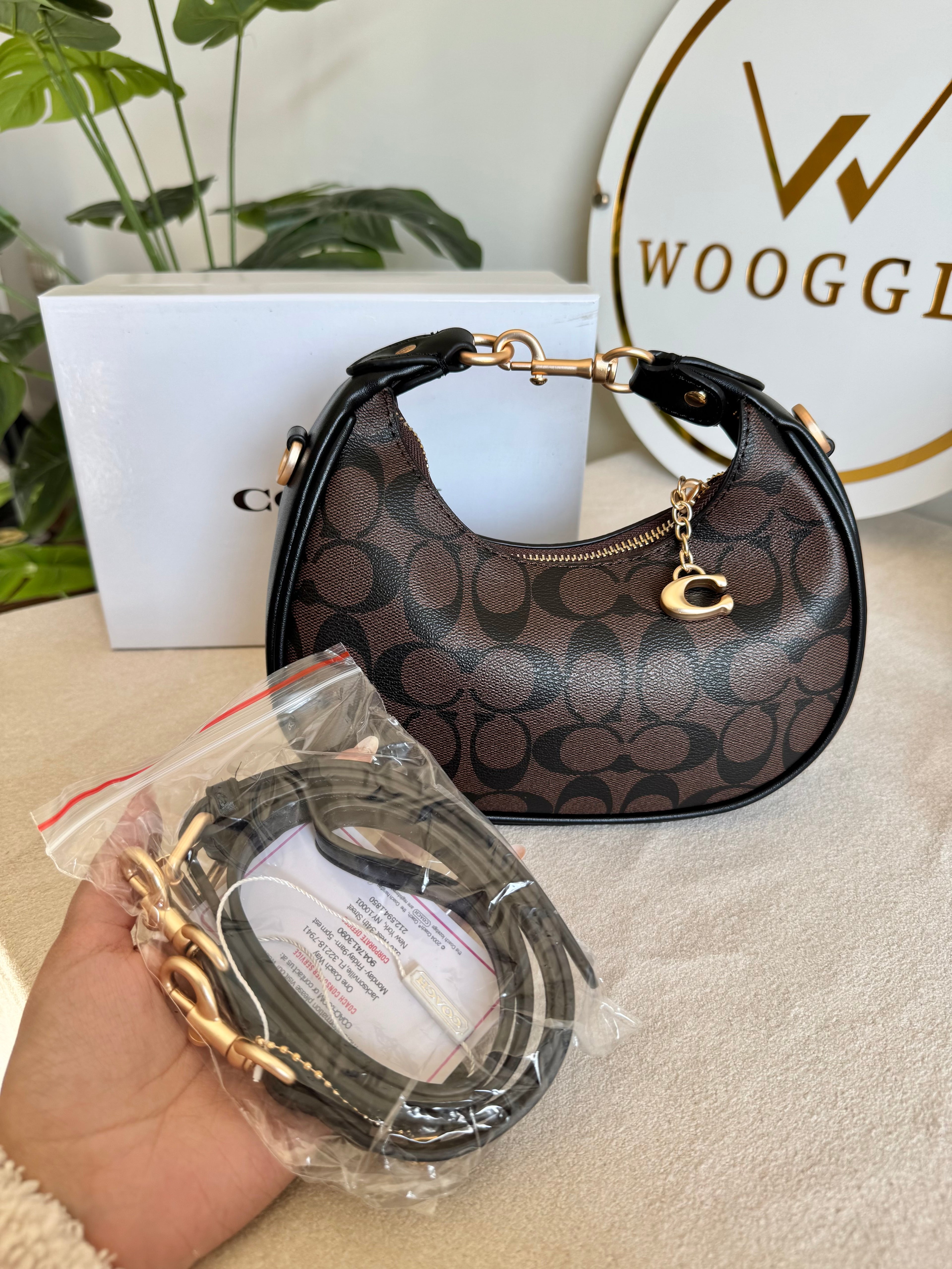COACH Jonie Bag PREMIUM (Signature Brown) - BOX PACKING