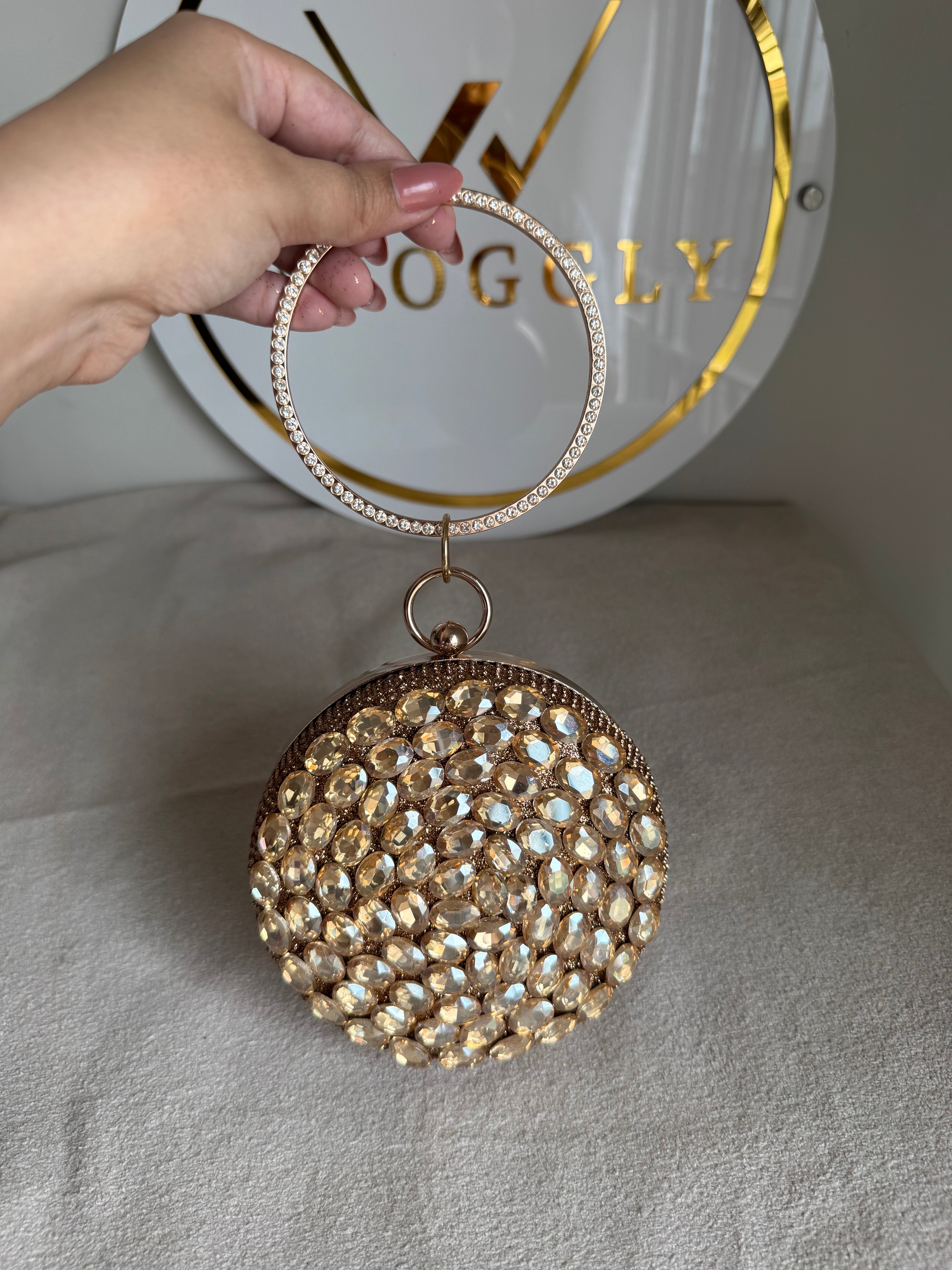 Sugar Plum Clutch - Champagne
