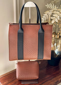 Mashion Tote with Pouch - Brown