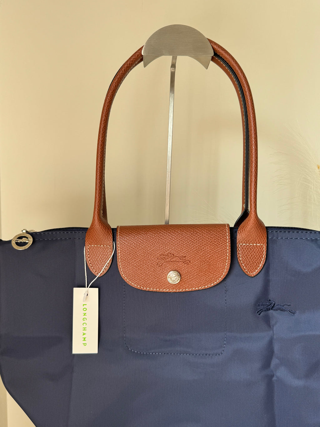 Longchamp Tote MEDIUM - Blue (WITH BRAND LOGO)