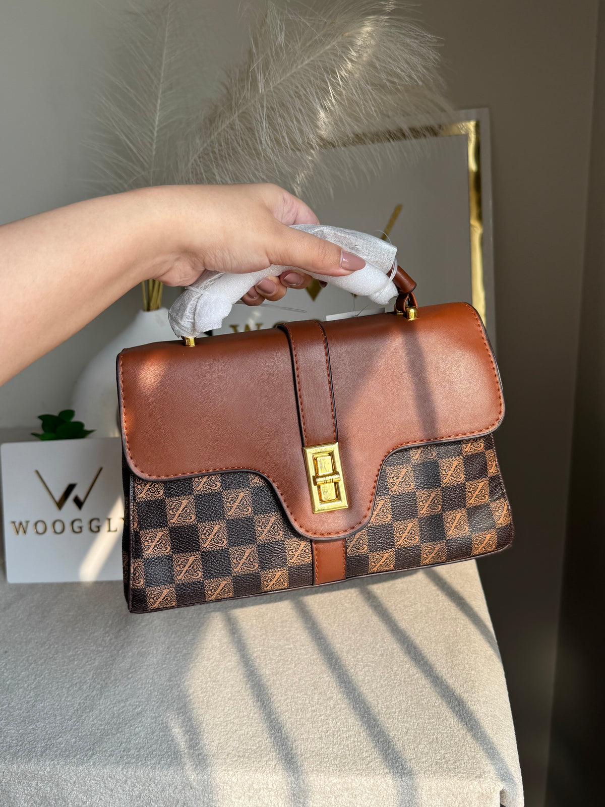 Premium Ella Hand Bag Brown