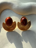 Eden Maroon Earrings