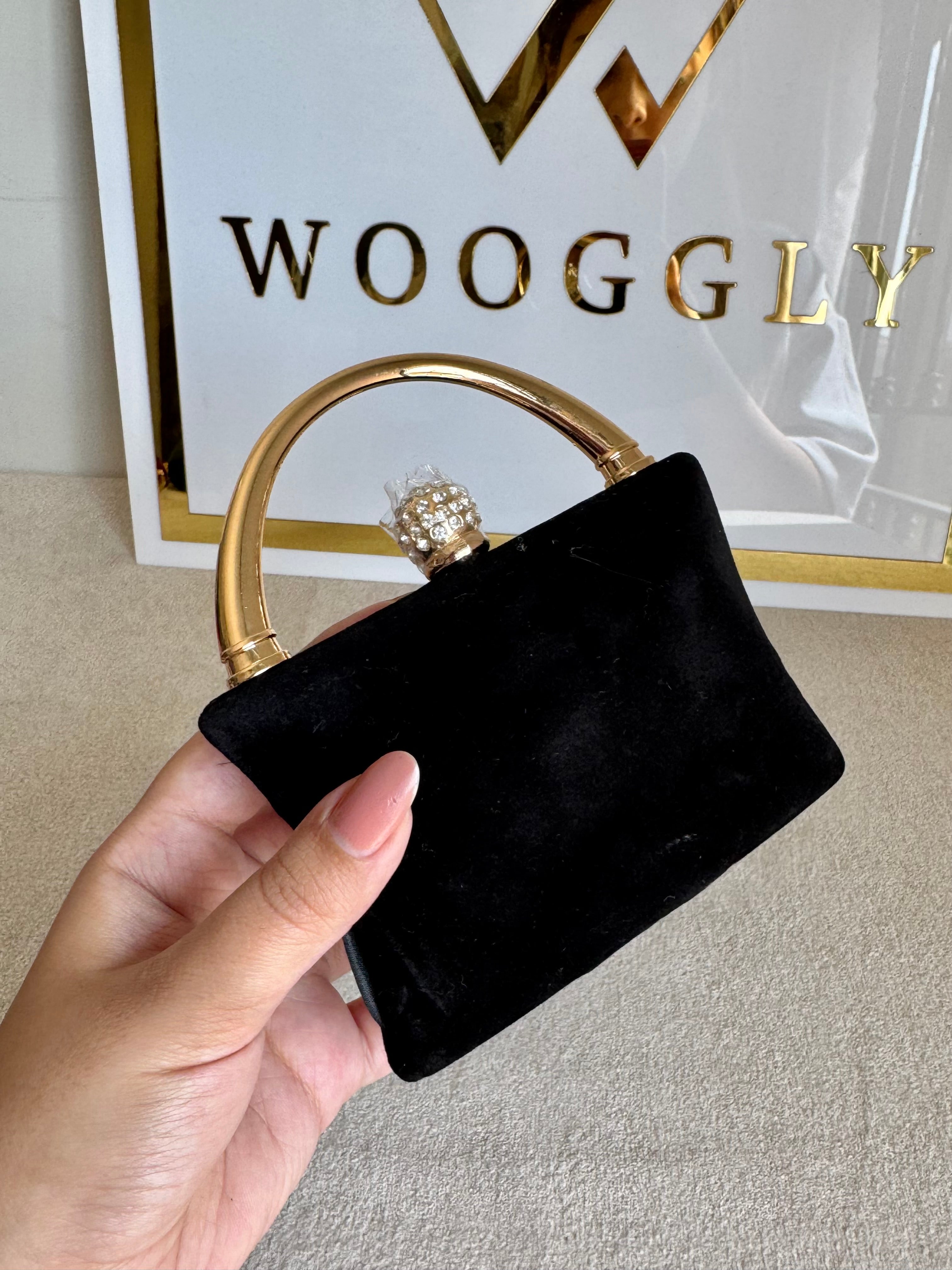 Tiny Treasure  Clutch - Black