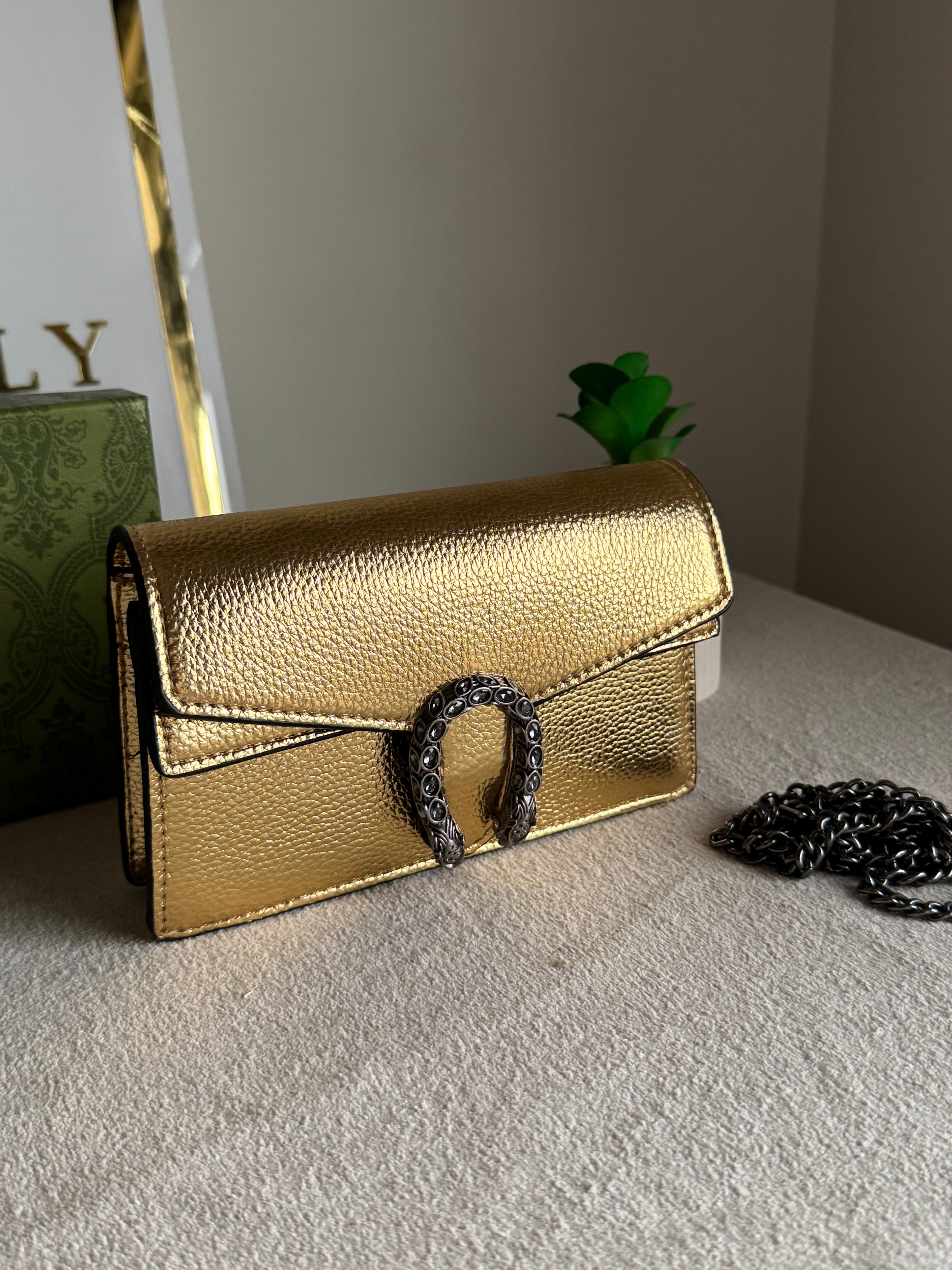Viral Mini Gucci Bag Gold - Box Packing