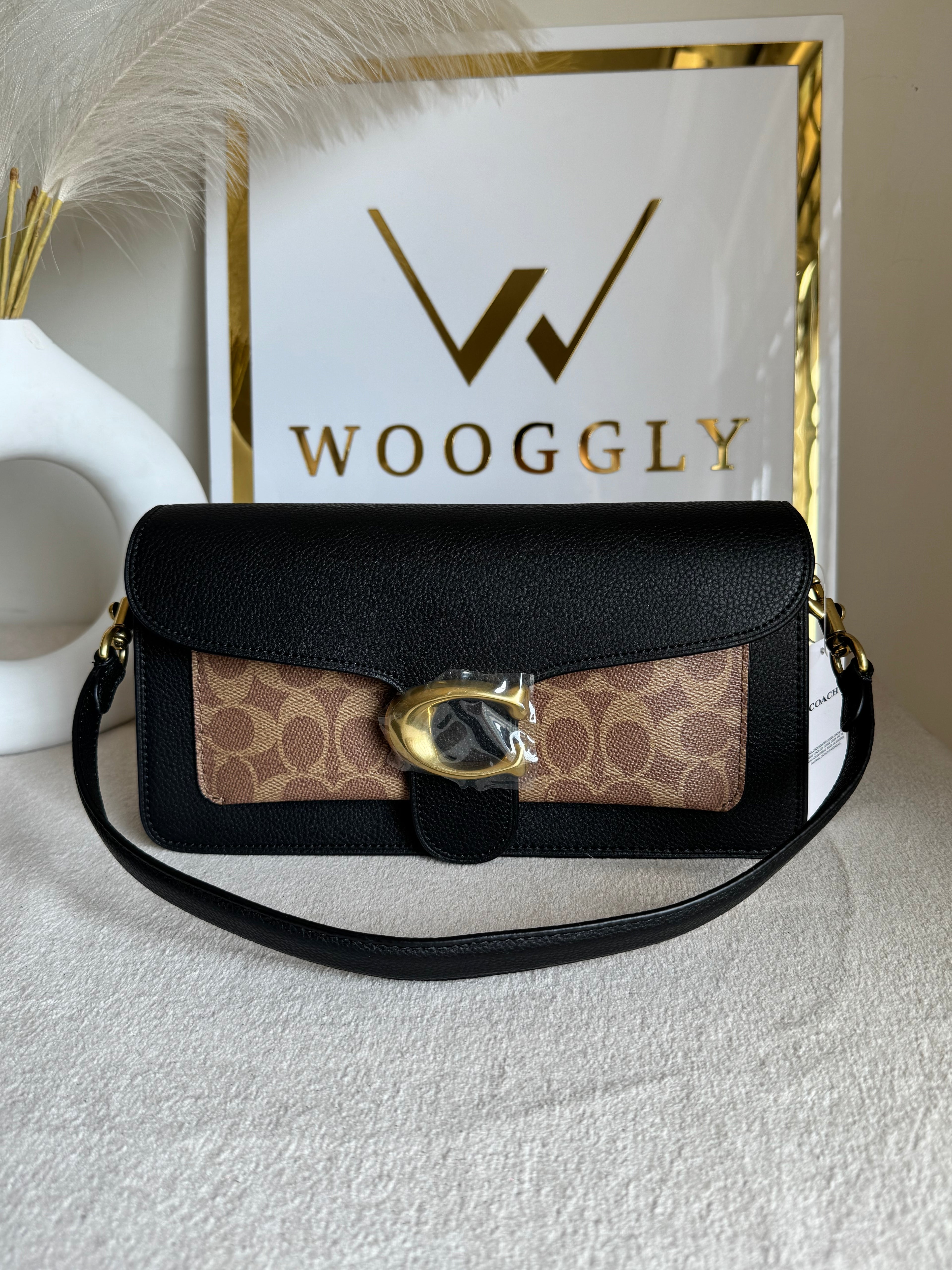 COACH TABBY PREMIUM (Black & Khaaki) - MAGNETIC BOX PACKING