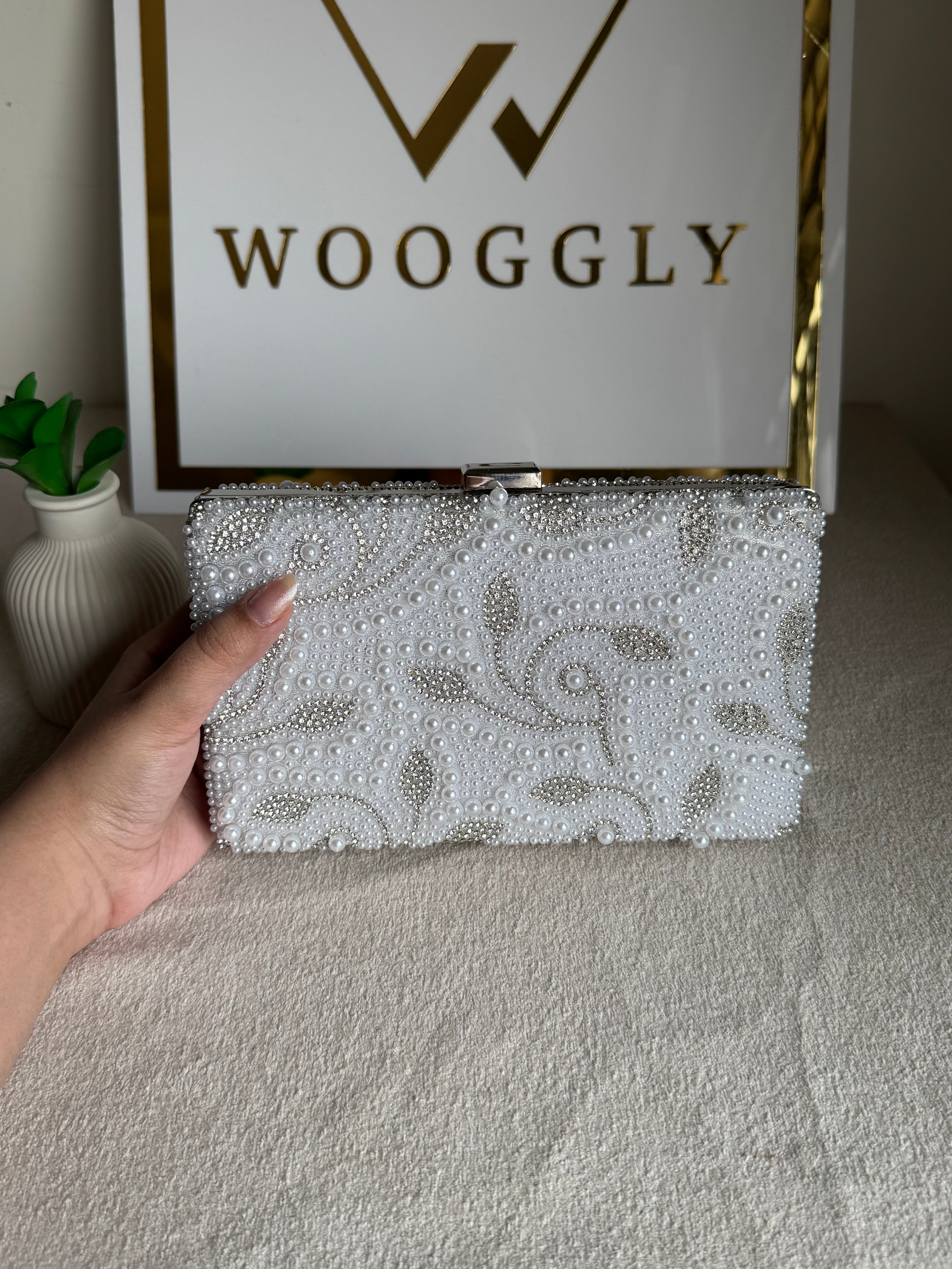 Fifth Avenue Pearl Clutch