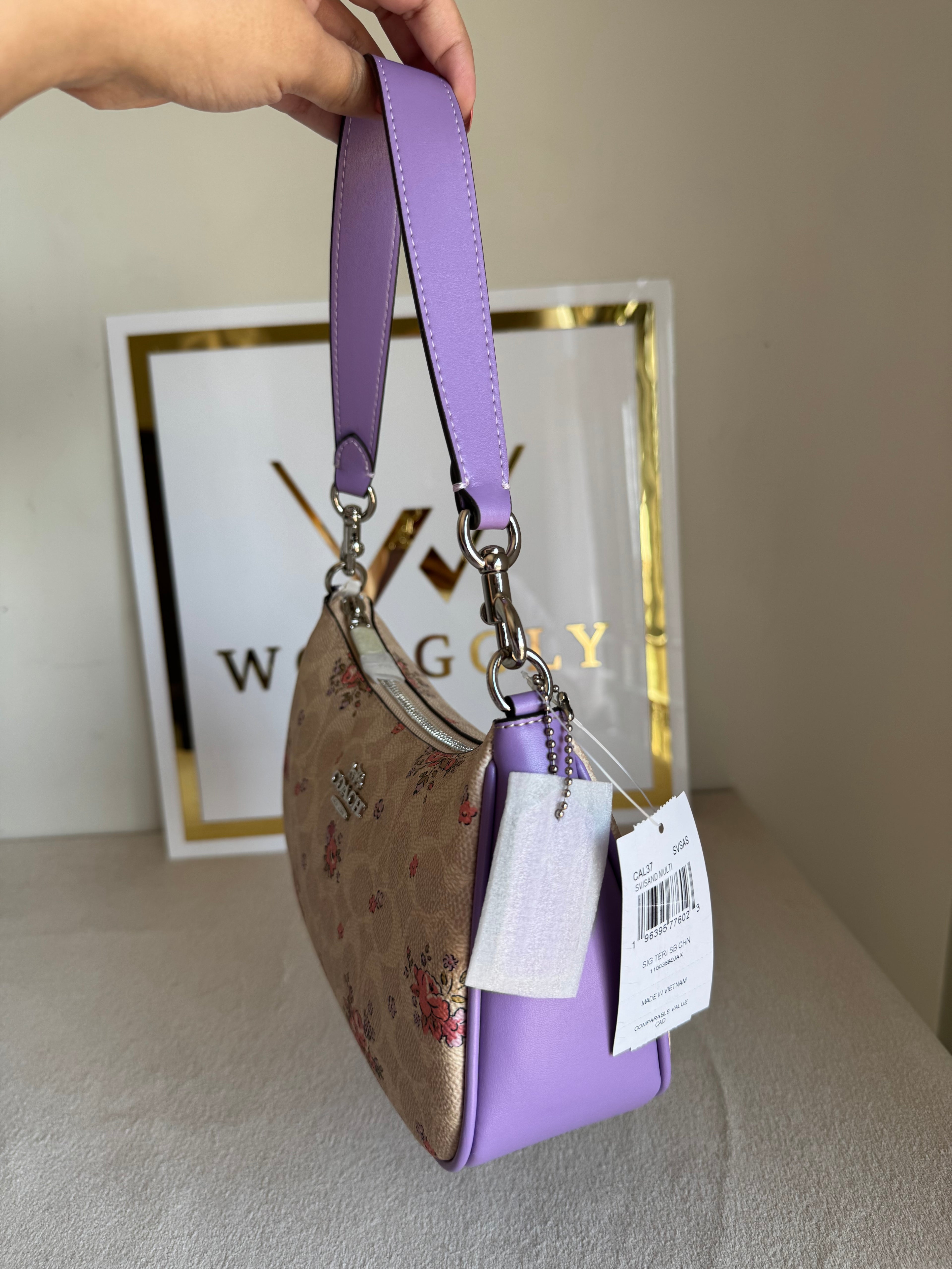 COACH TERI PREMIUM (Floral Lilac) - MAGNETIC BOX PACKING