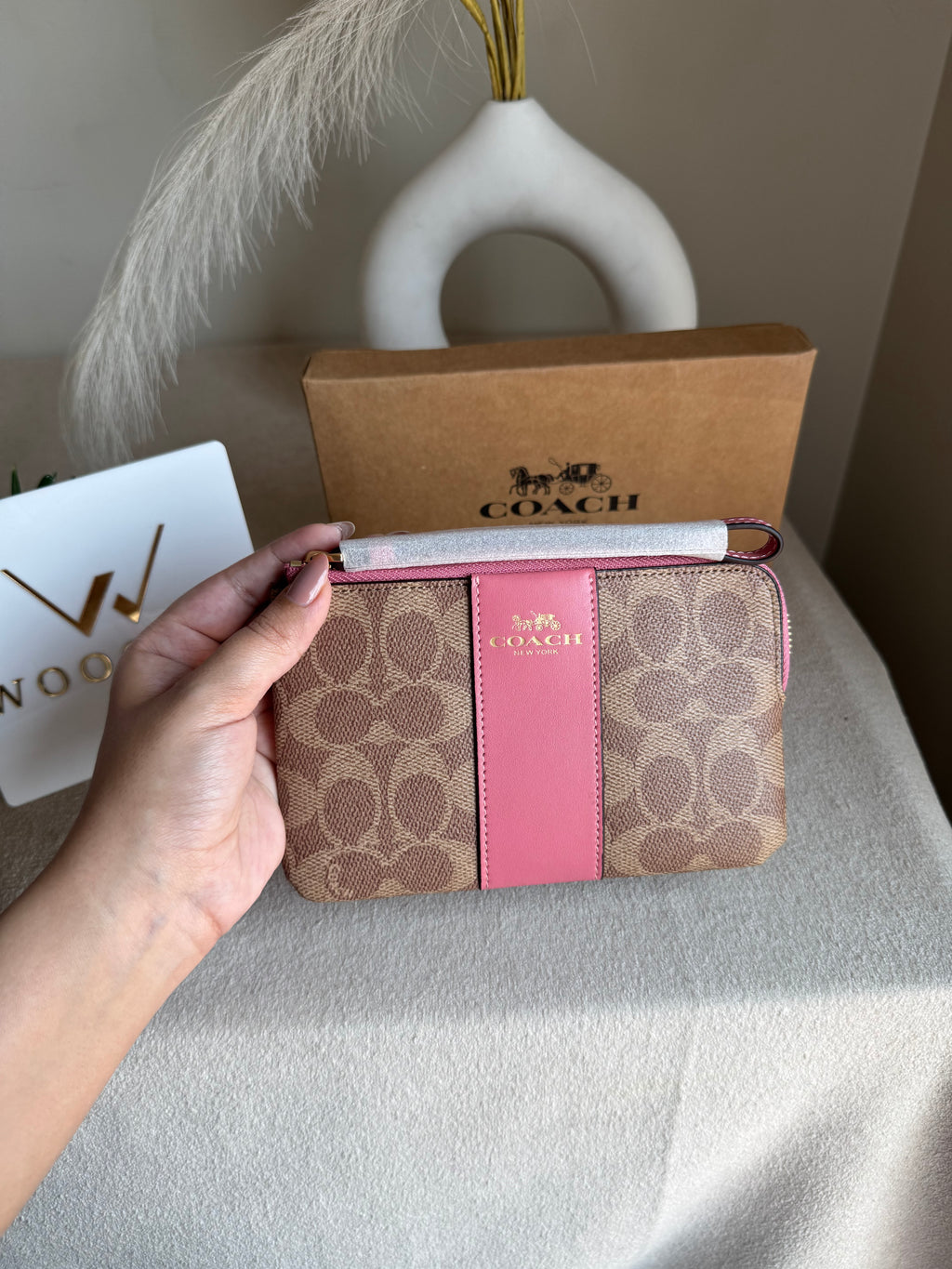 High Quality Wristlet - Apricot Pink
