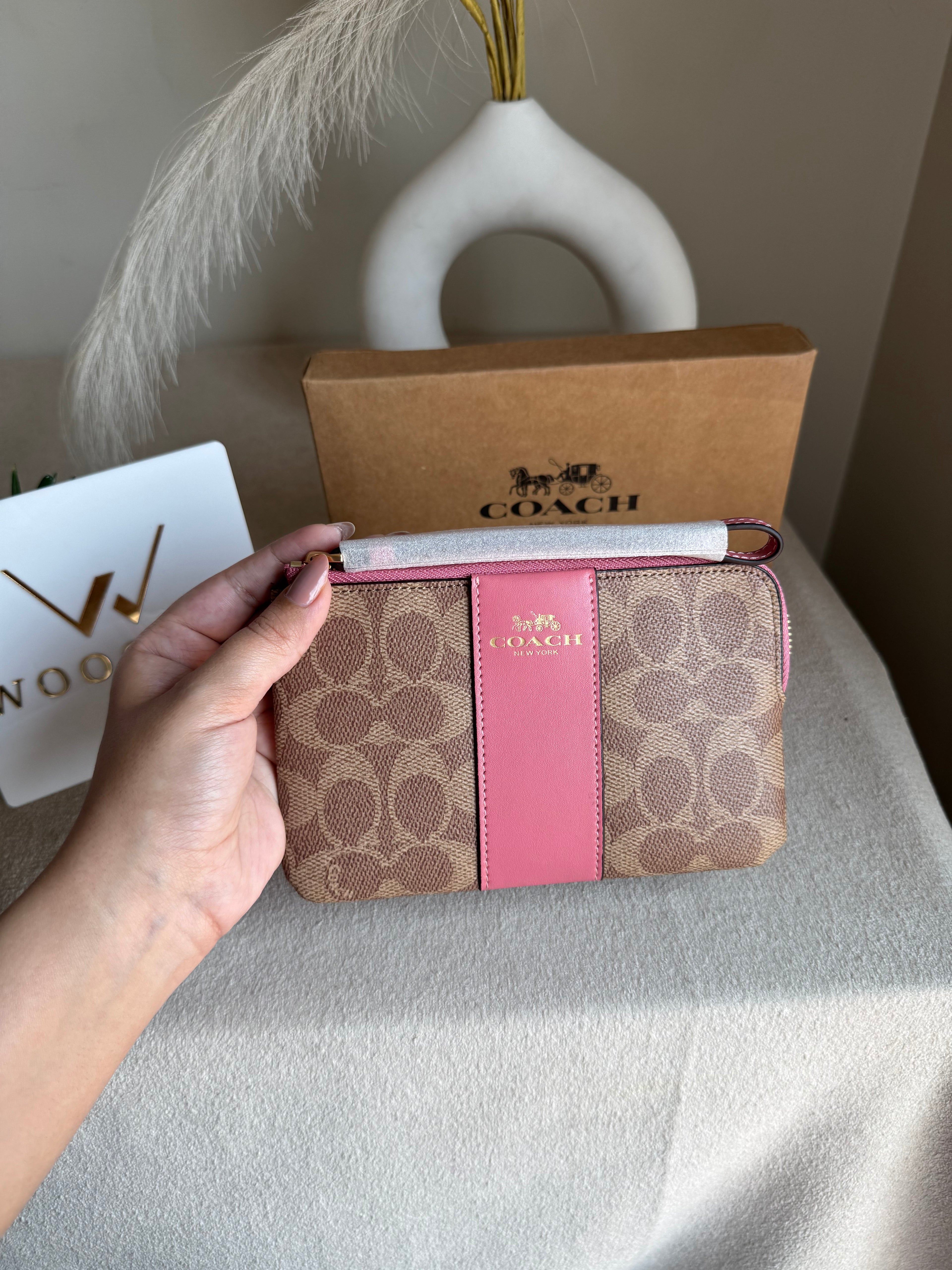 High Quality Wristlet - Apricot Pink
