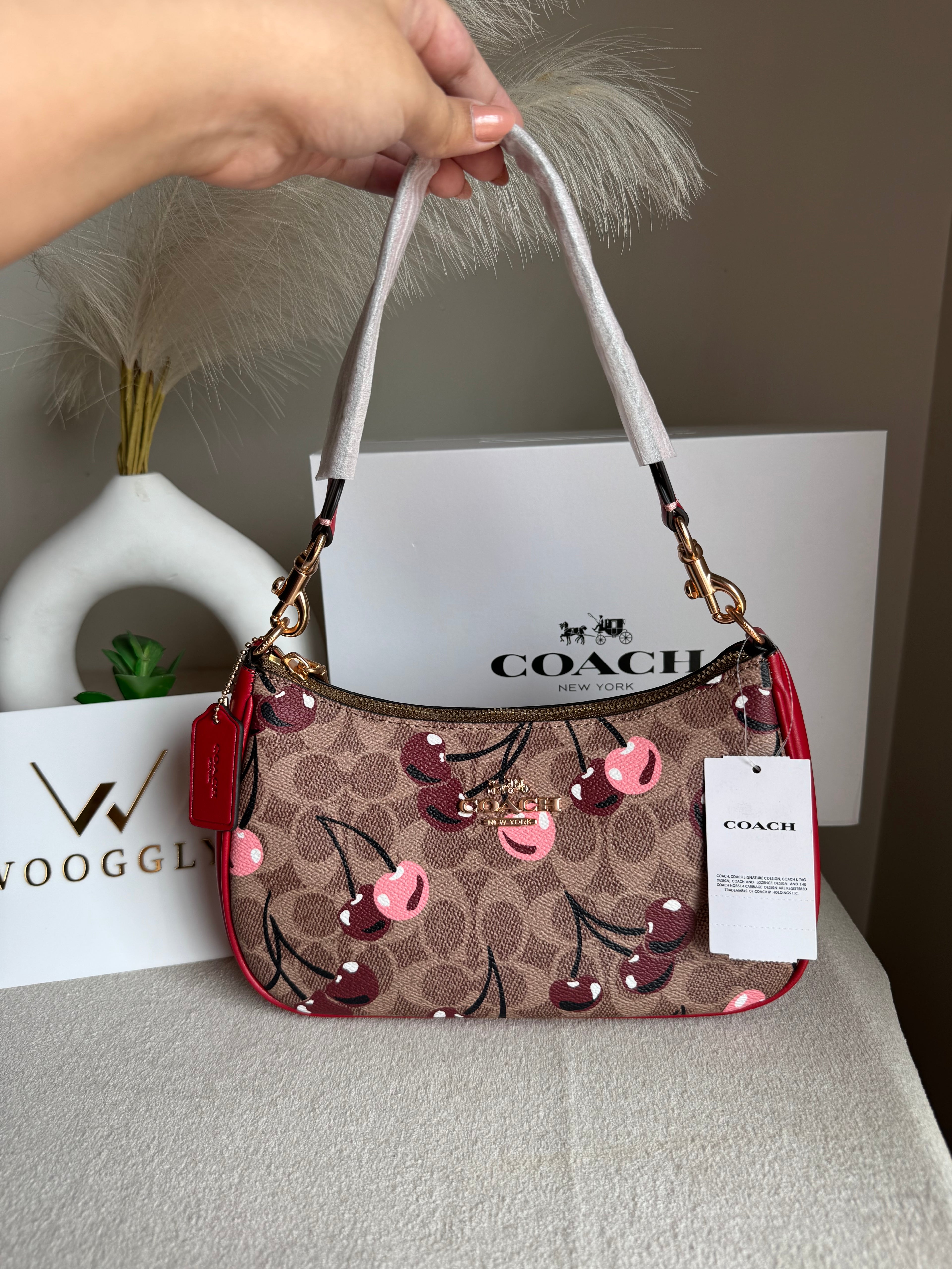 COACH TERI PREMIUM (Maroon with Cherries) - MAGNETIC BOX PACKING