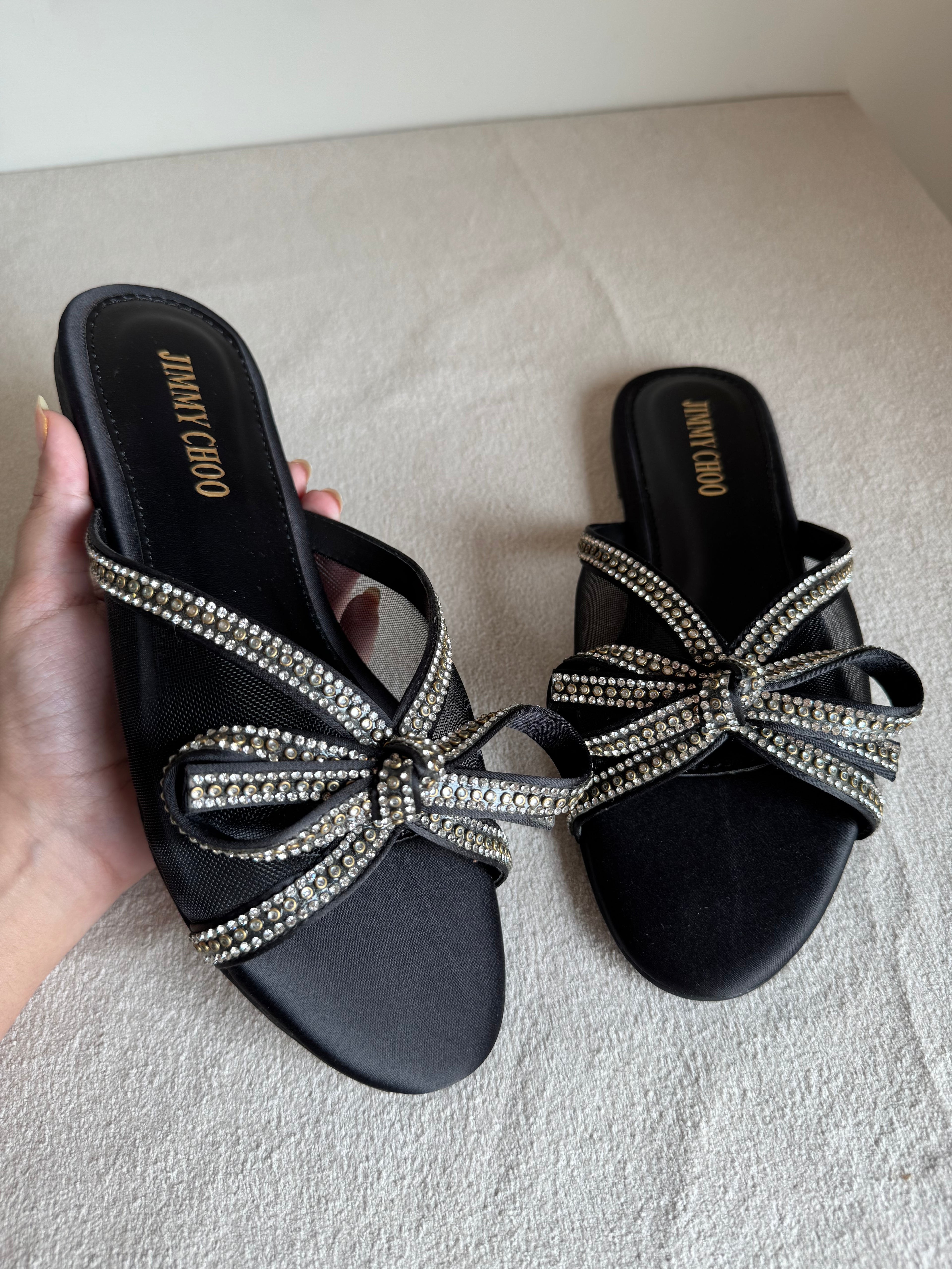 Jimmy Choo Slides - Black
