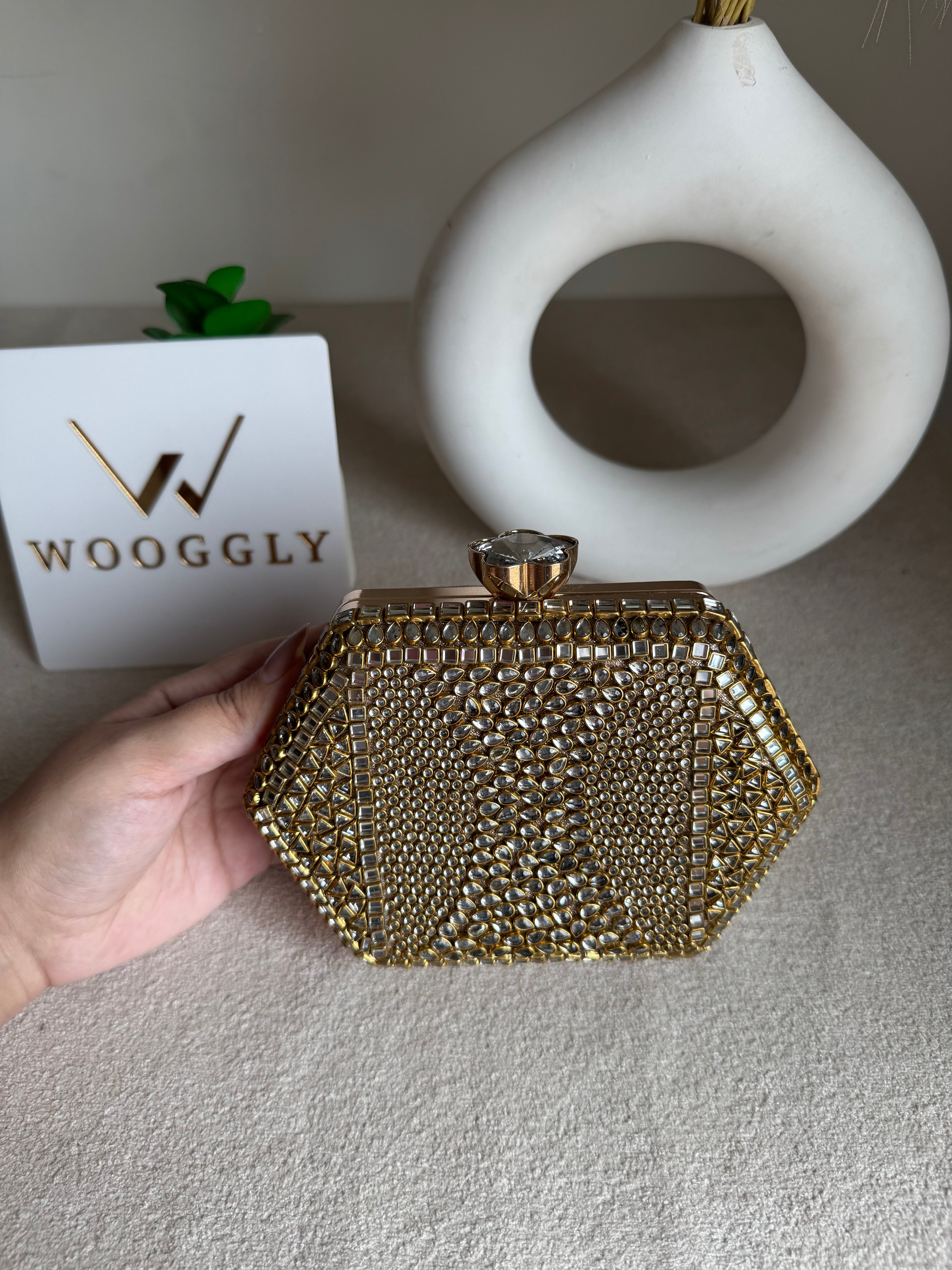 Kundan Diva Clutch Design 1