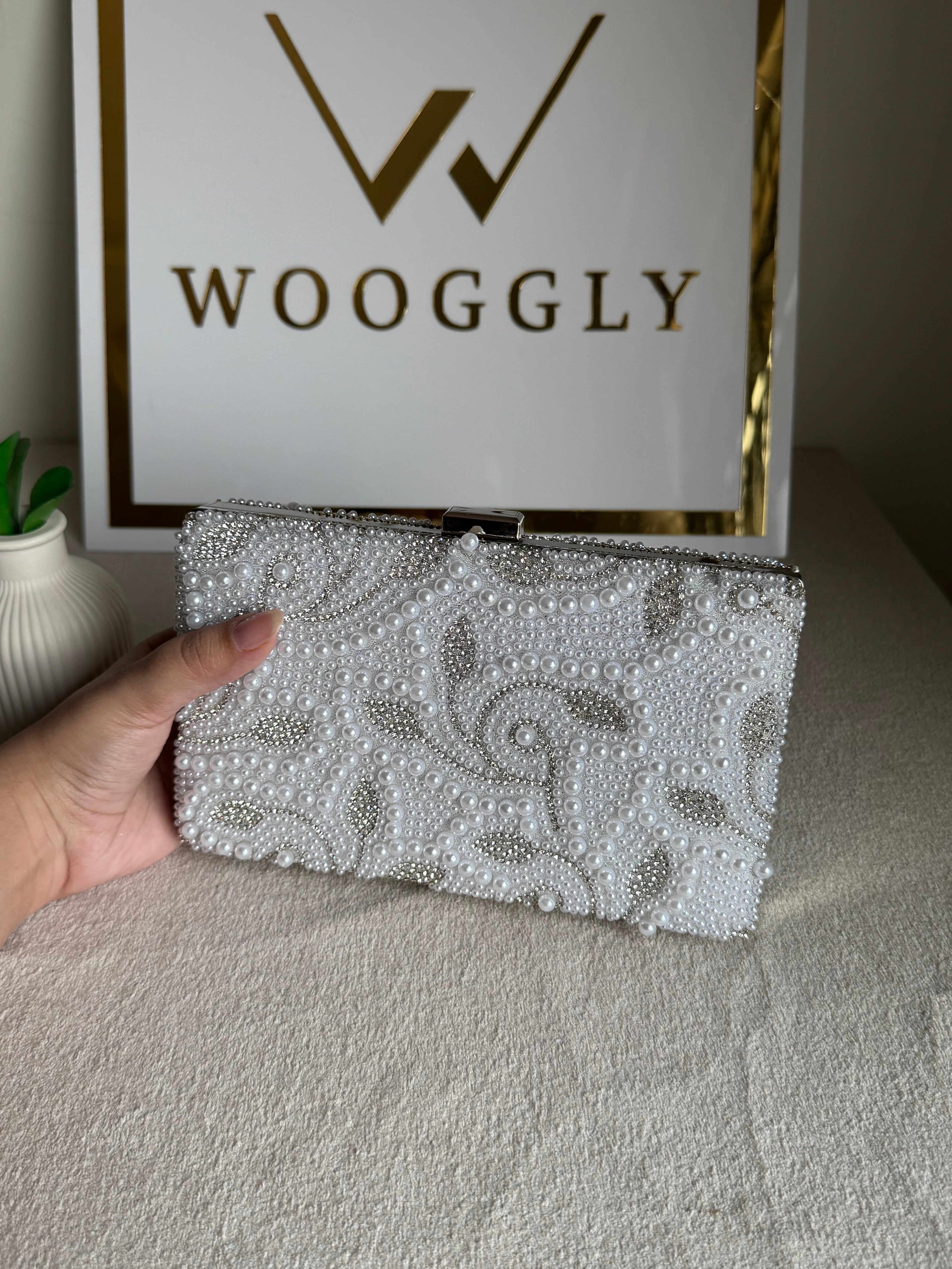 Fifth Avenue Pearl Clutch