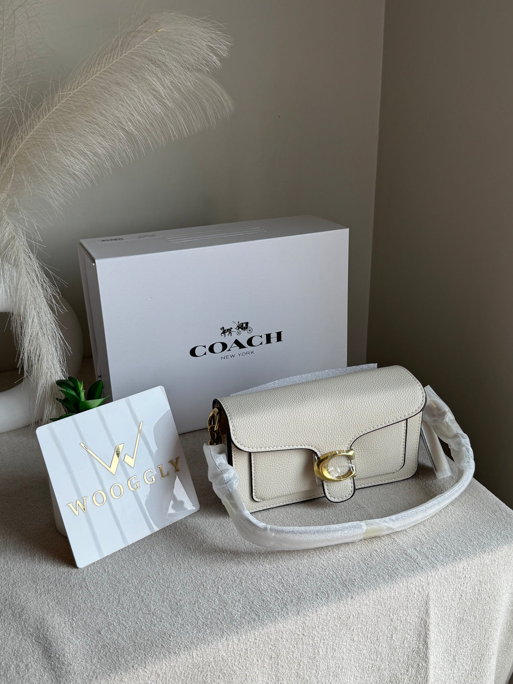 Coach TABBY Premium 20 (MINI) White - Magnetic BOX PACKING