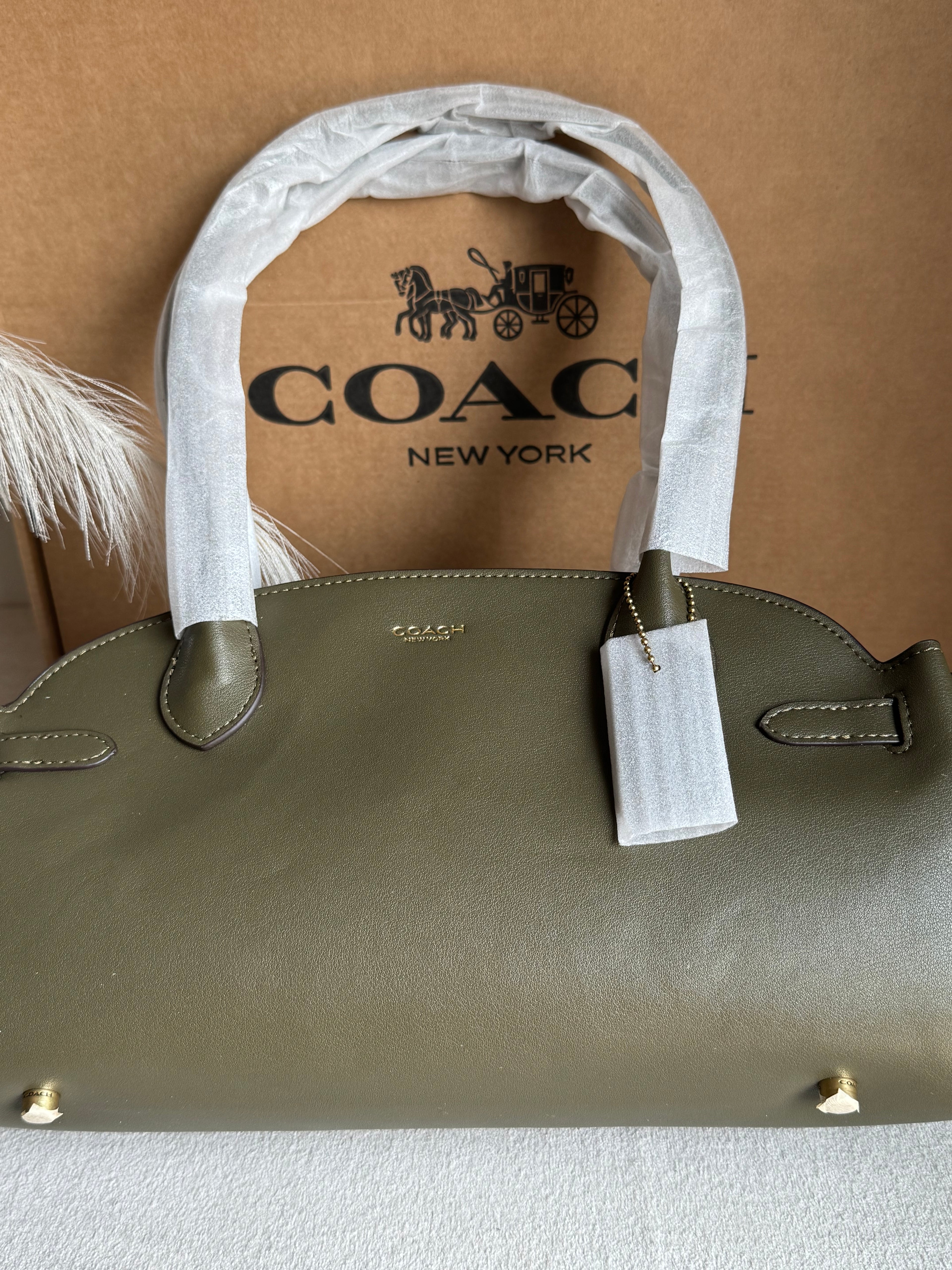 COACH Empire Bag EXTREMELY PREMIUM (Olive Green) - BOX PACKING