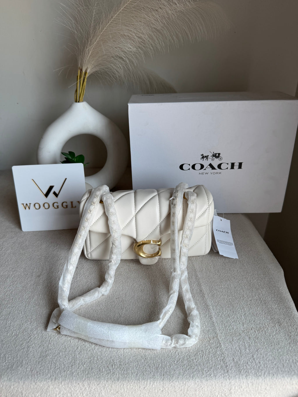 Mini Premium Quilted Tabby (White) - BOX PACKING