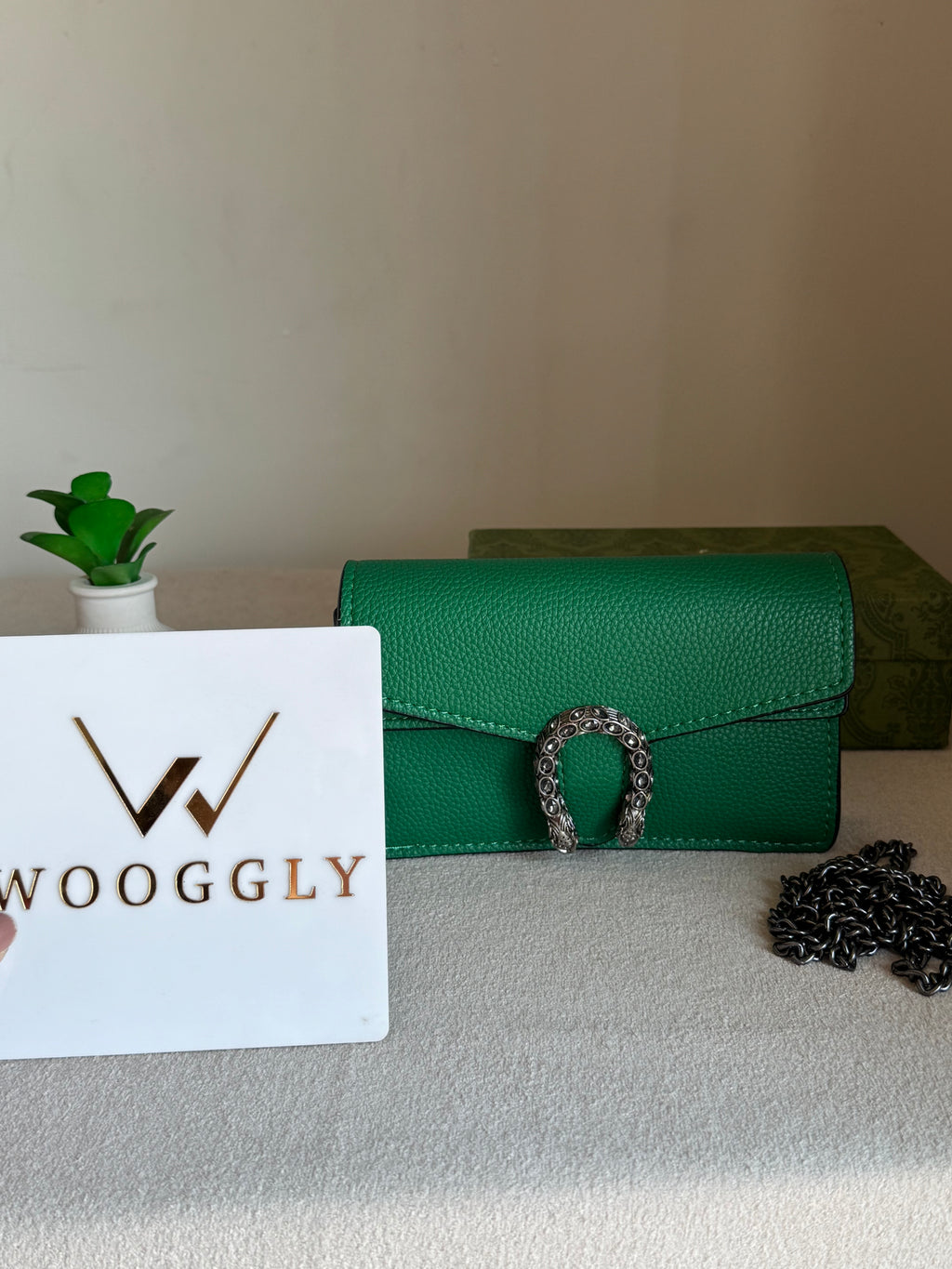 Viral Mini Gucci Bag Green - Box Packing