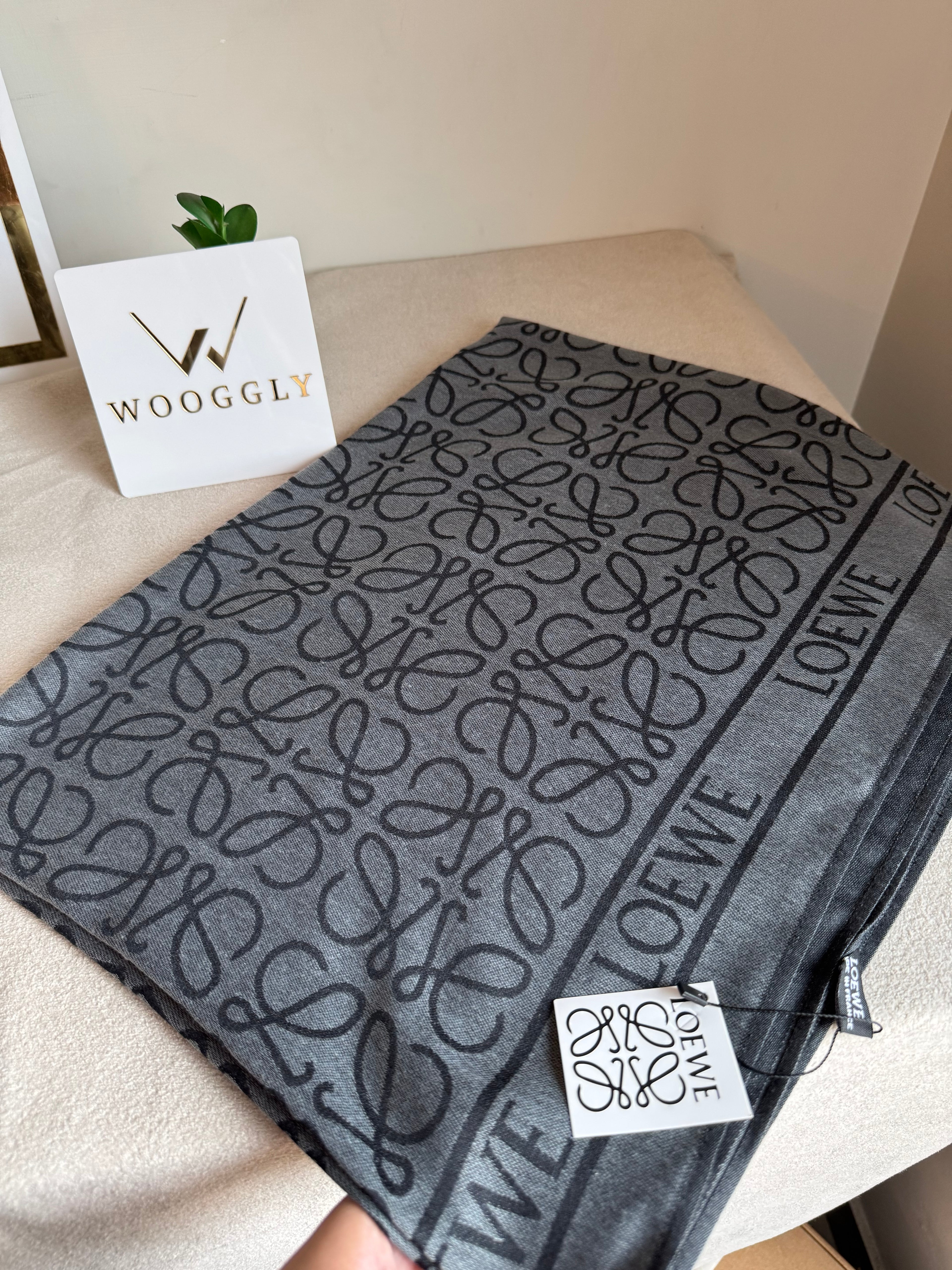 Coach Warm Shawl Grey/Black