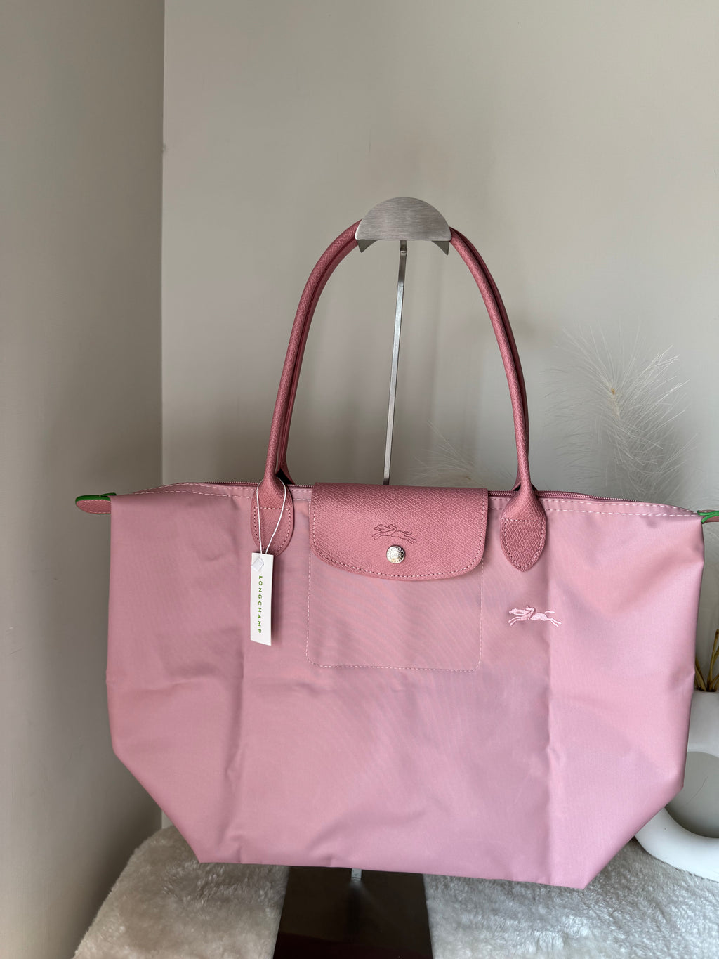 Longchamp Tote LARGE - Marshmallow Pink (WITH BRAND LOGO)