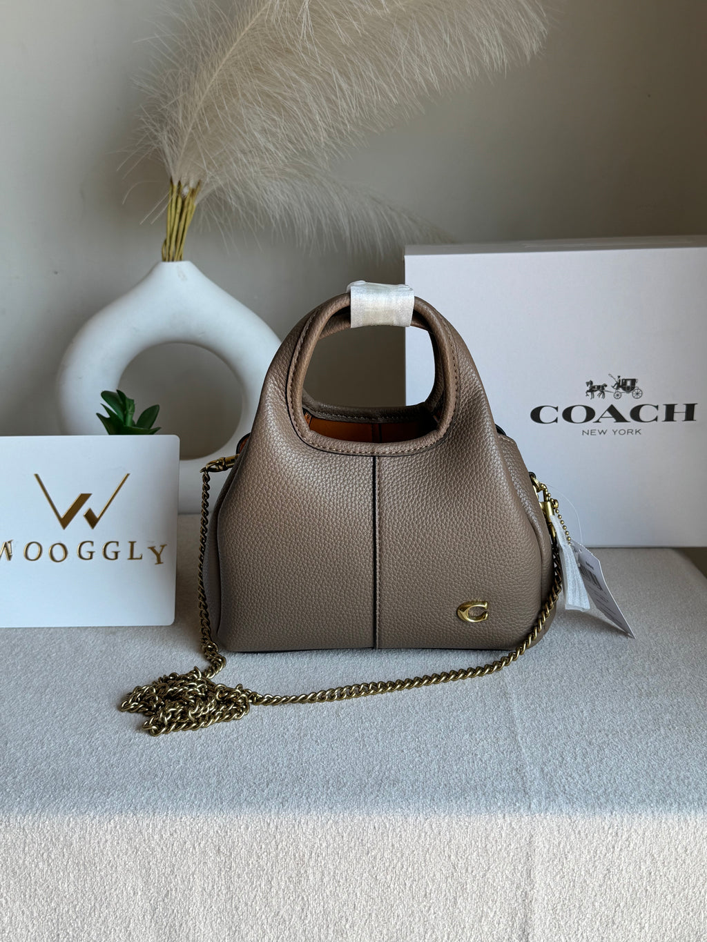 EXTREMELY PREMIUM MINI COACH Lana (Khaaki) - BOX PACKING