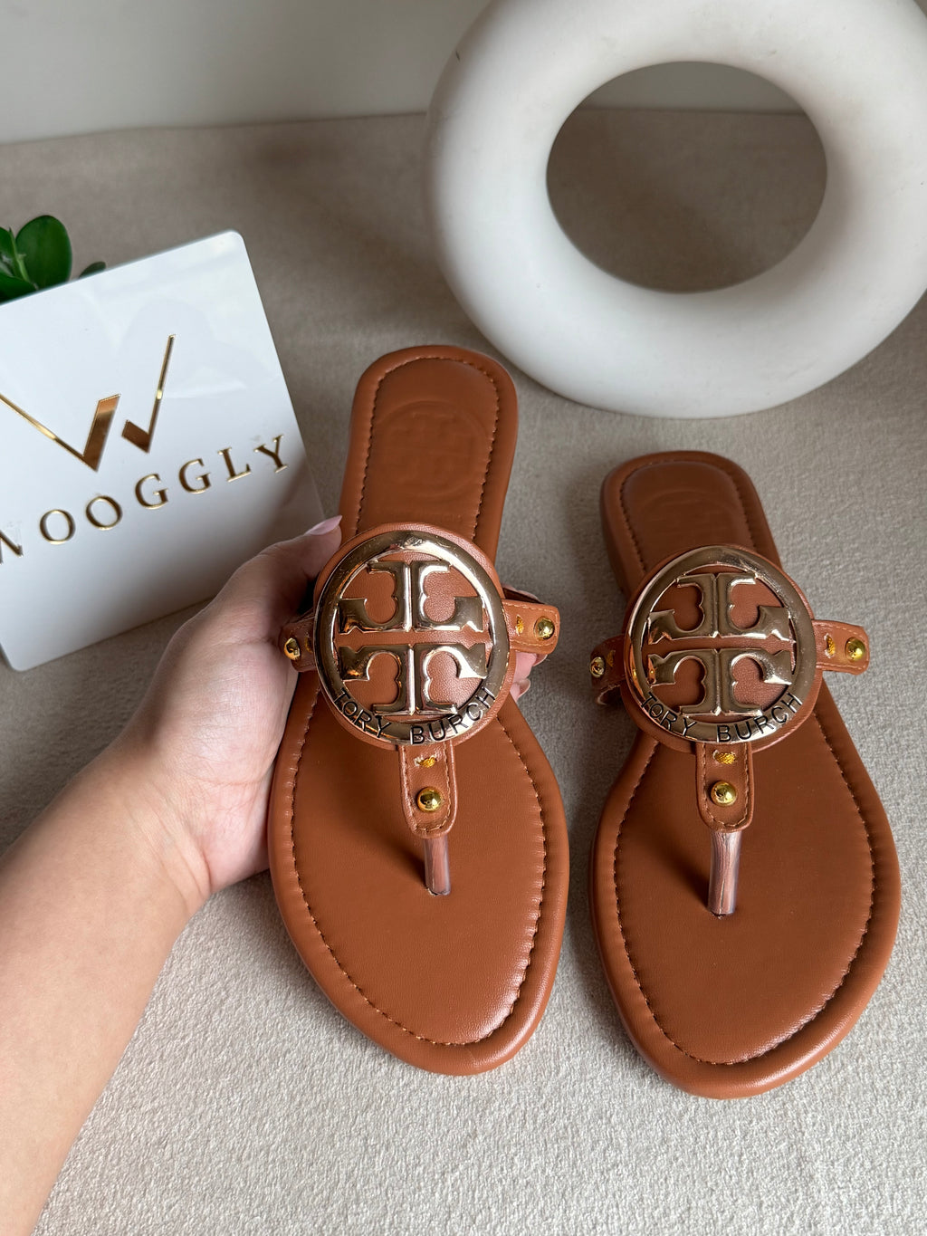 Viral Tory Burch Slides Brown