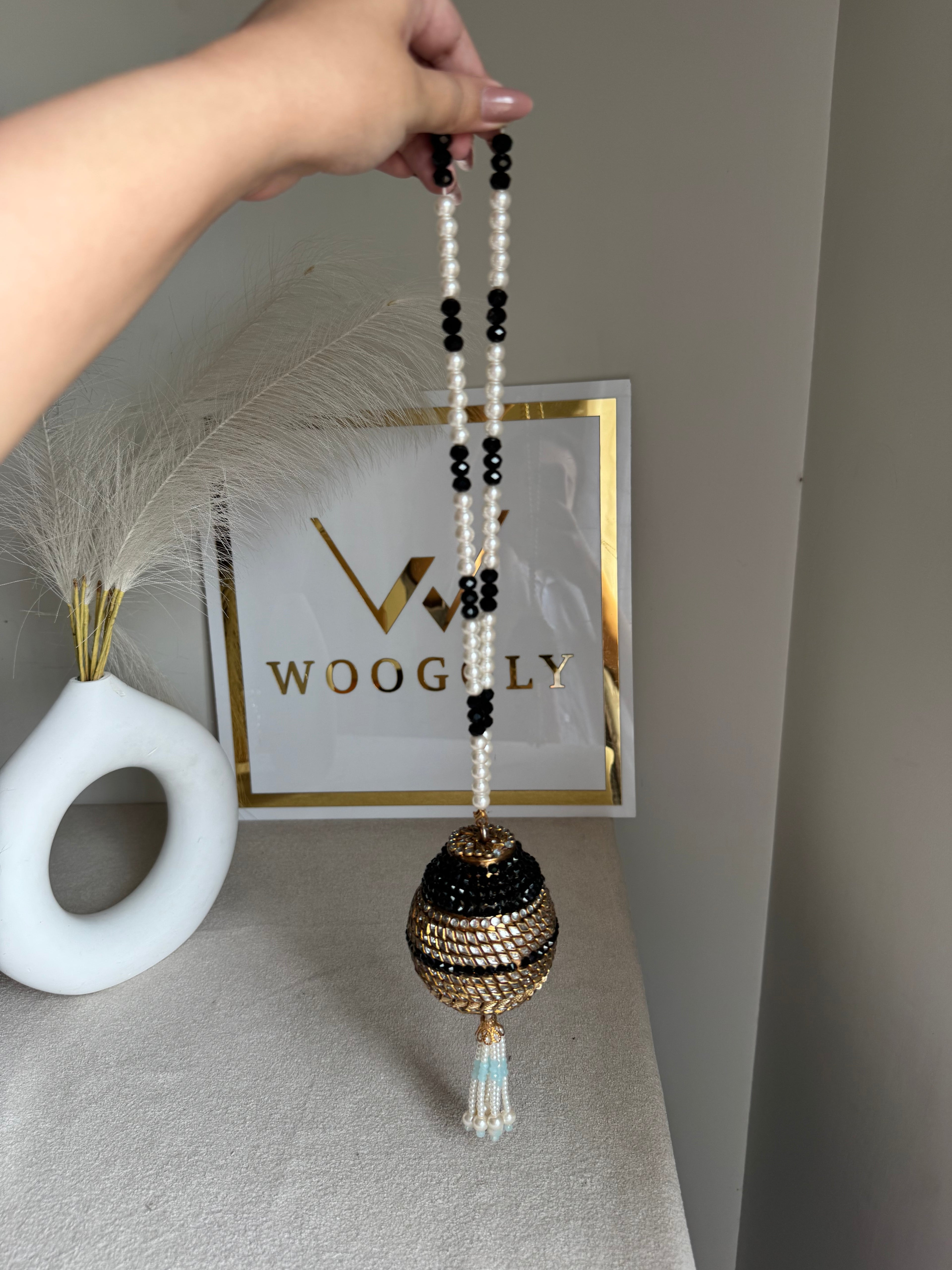 Turkish Potli - Gold & Black