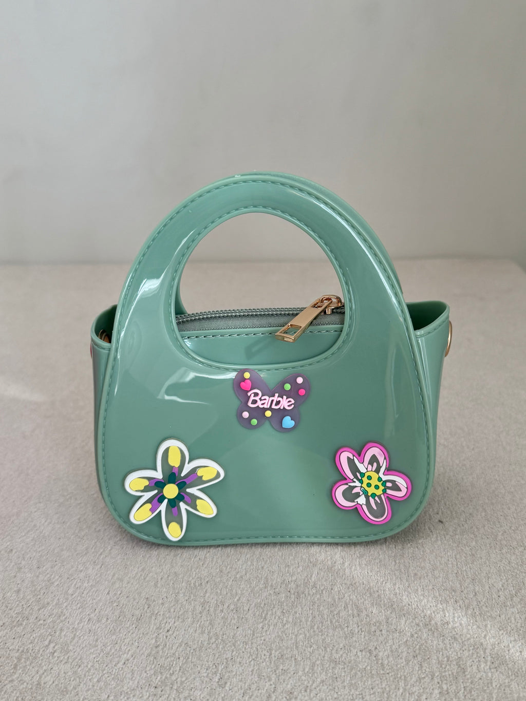 Cute Kids Barbie Bag with Chain - Turquoise