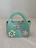 Cute Kids Barbie Bag with Chain - Turquoise