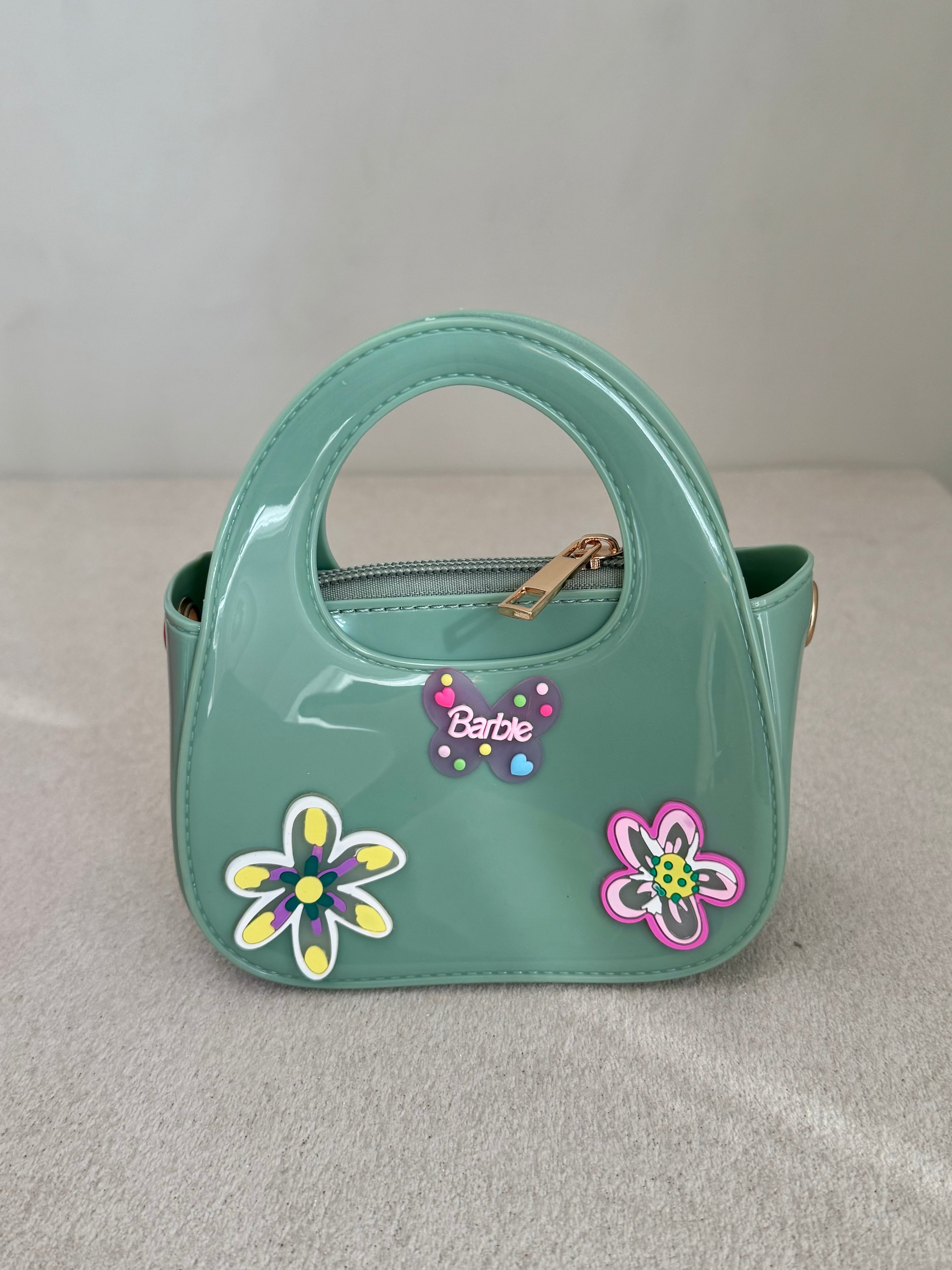 Cute Kids Barbie Bag with Chain - Turquoise
