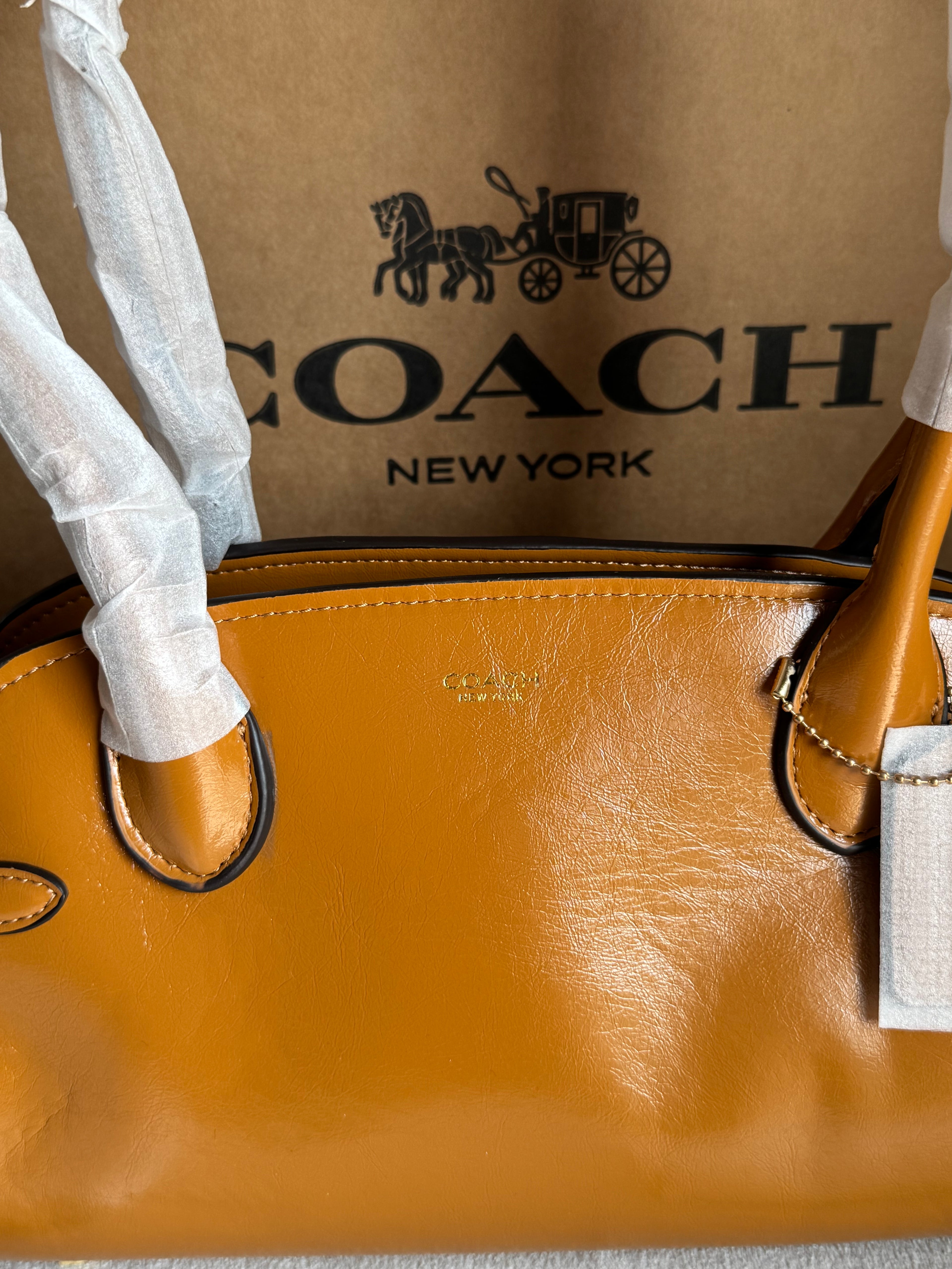 COACH Empire Bag EXTREMELY PREMIUM (Khaaki) - BOX PACKING