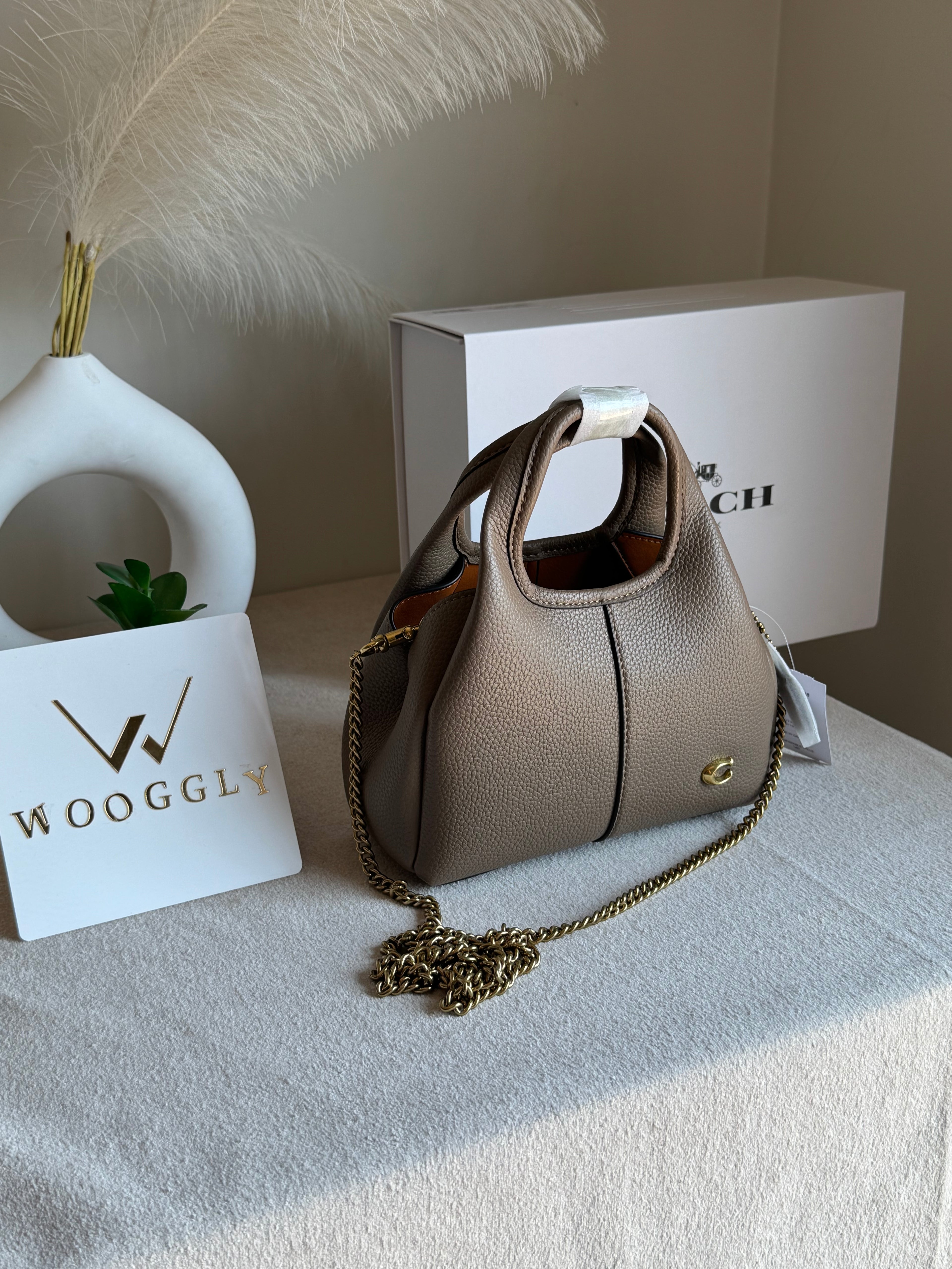 EXTREMELY PREMIUM MINI COACH Lana (Khaaki) - BOX PACKING