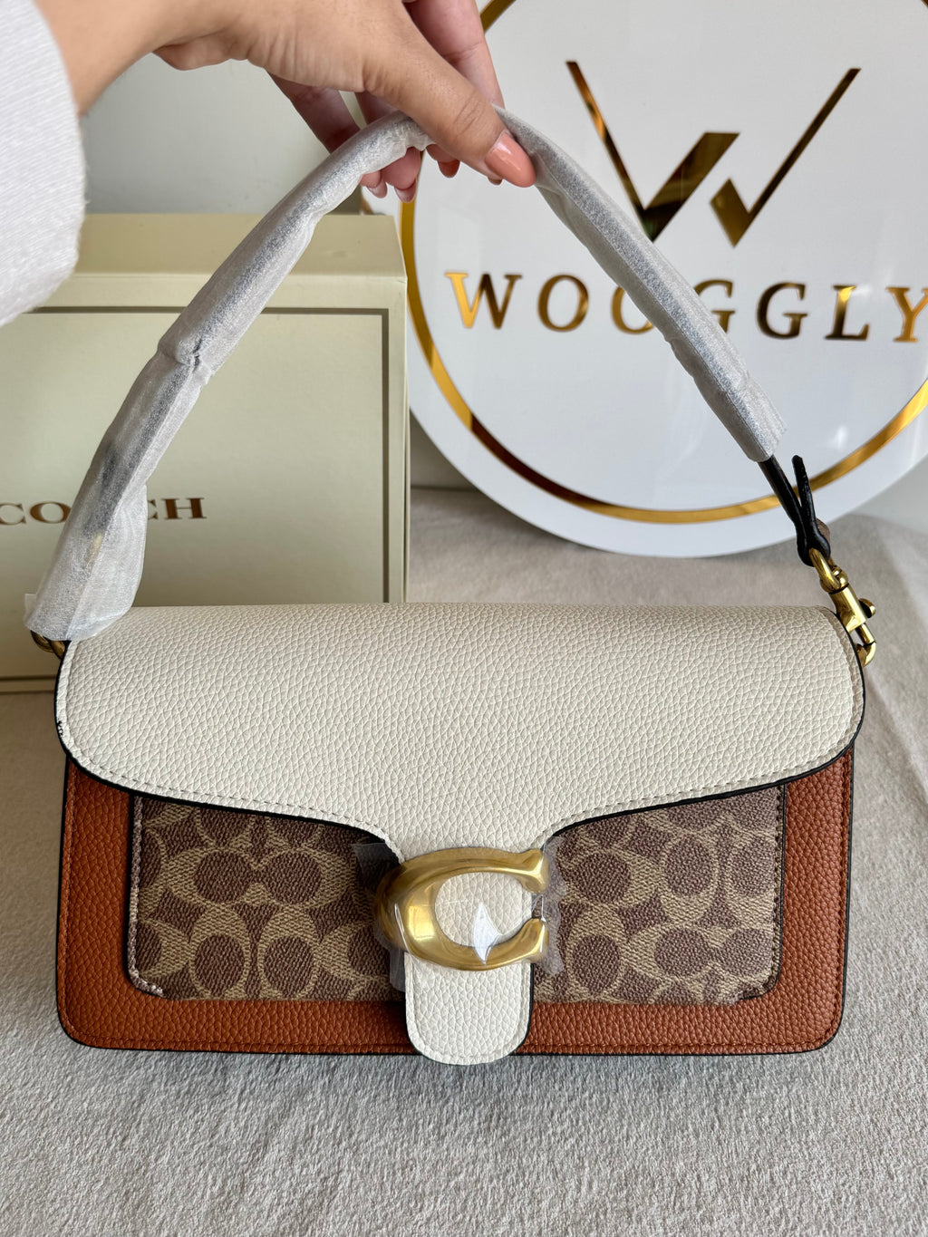 COACH TABBY EXCLUSIVE (Brown & Cream) - BOX PACKING